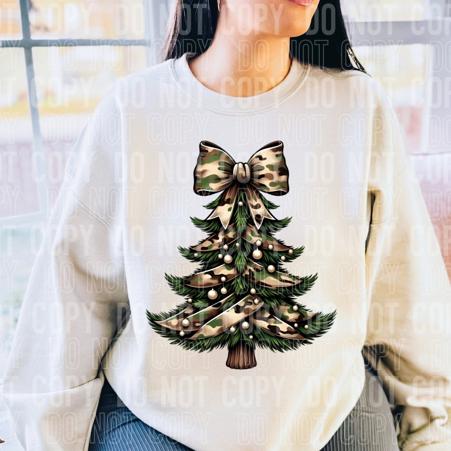 Camo Christmas Tree - TRANSFER (SBB)