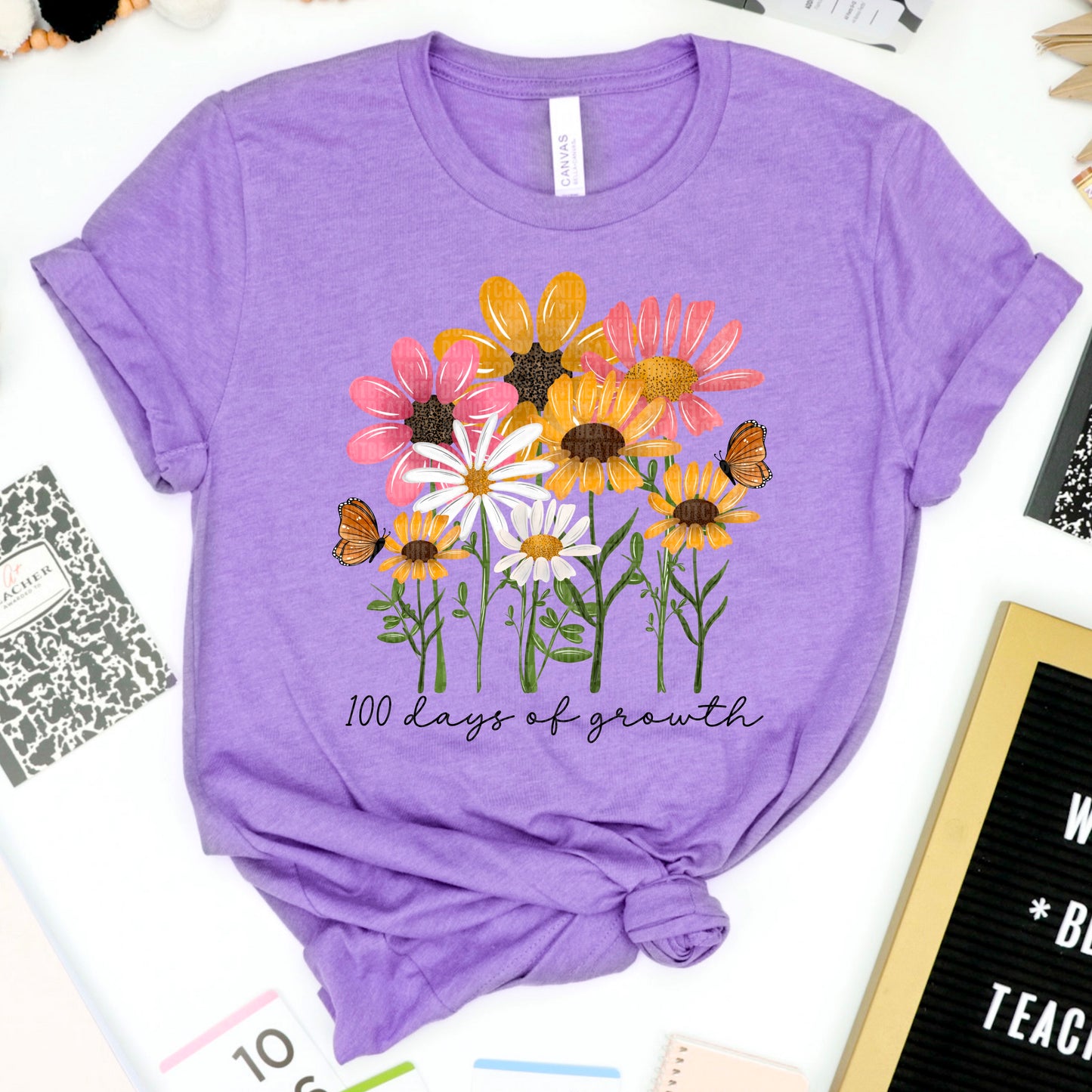 100 Days of Growth Flowers - TRANSFER (SDD)