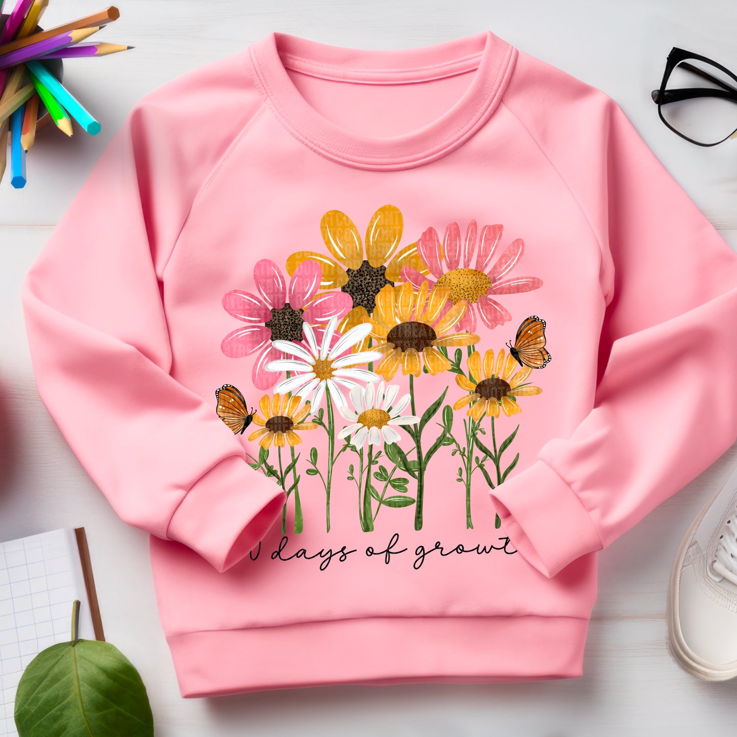 100 Days of Growth Flowers - TRANSFER (SDD)