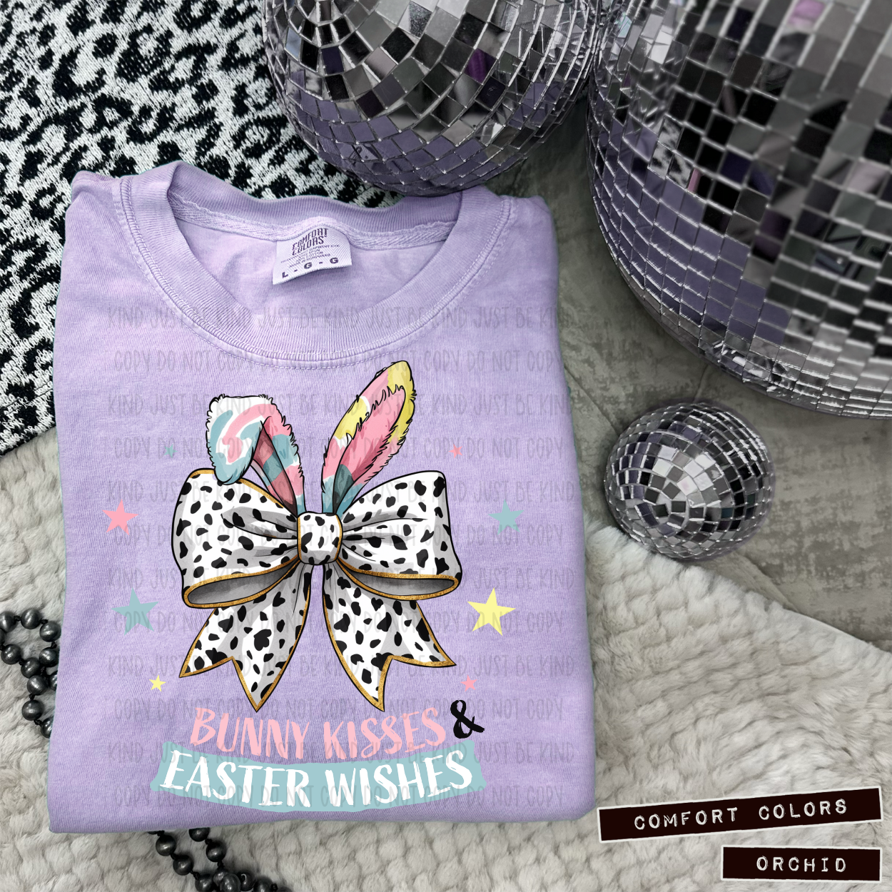 Bunny Kisses Easter Wishes - TRANSFERS (KPI)