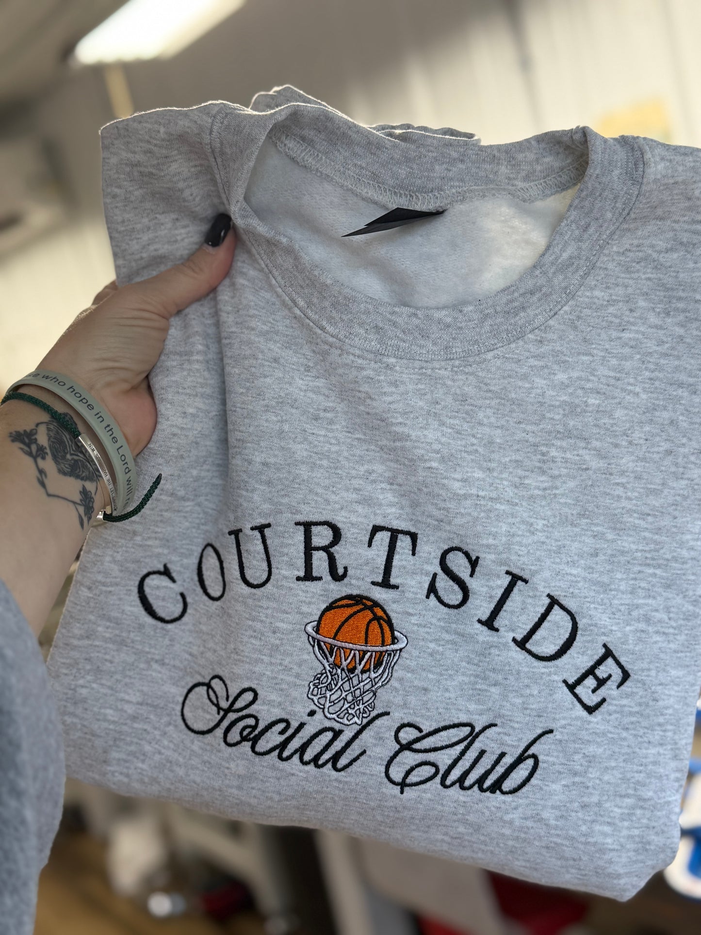Courtside Social Club -EMBROIDERED SWEATSHIRT