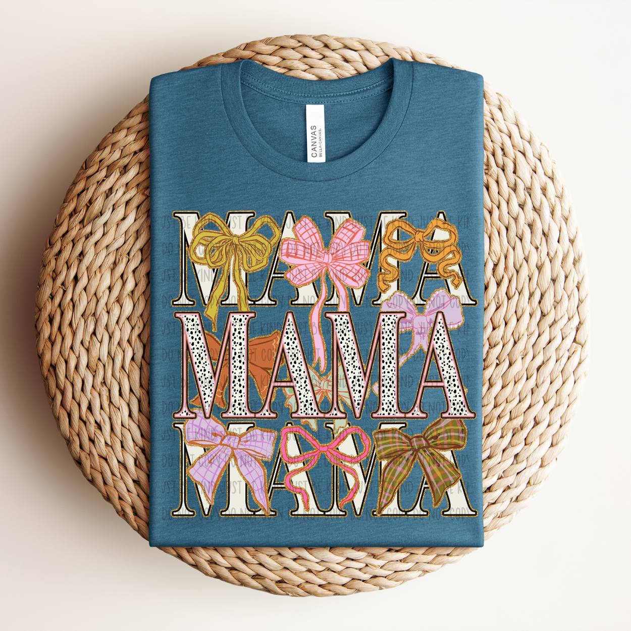 Mama Bows (Brown and white) - TRANSFERS (Kayndi)