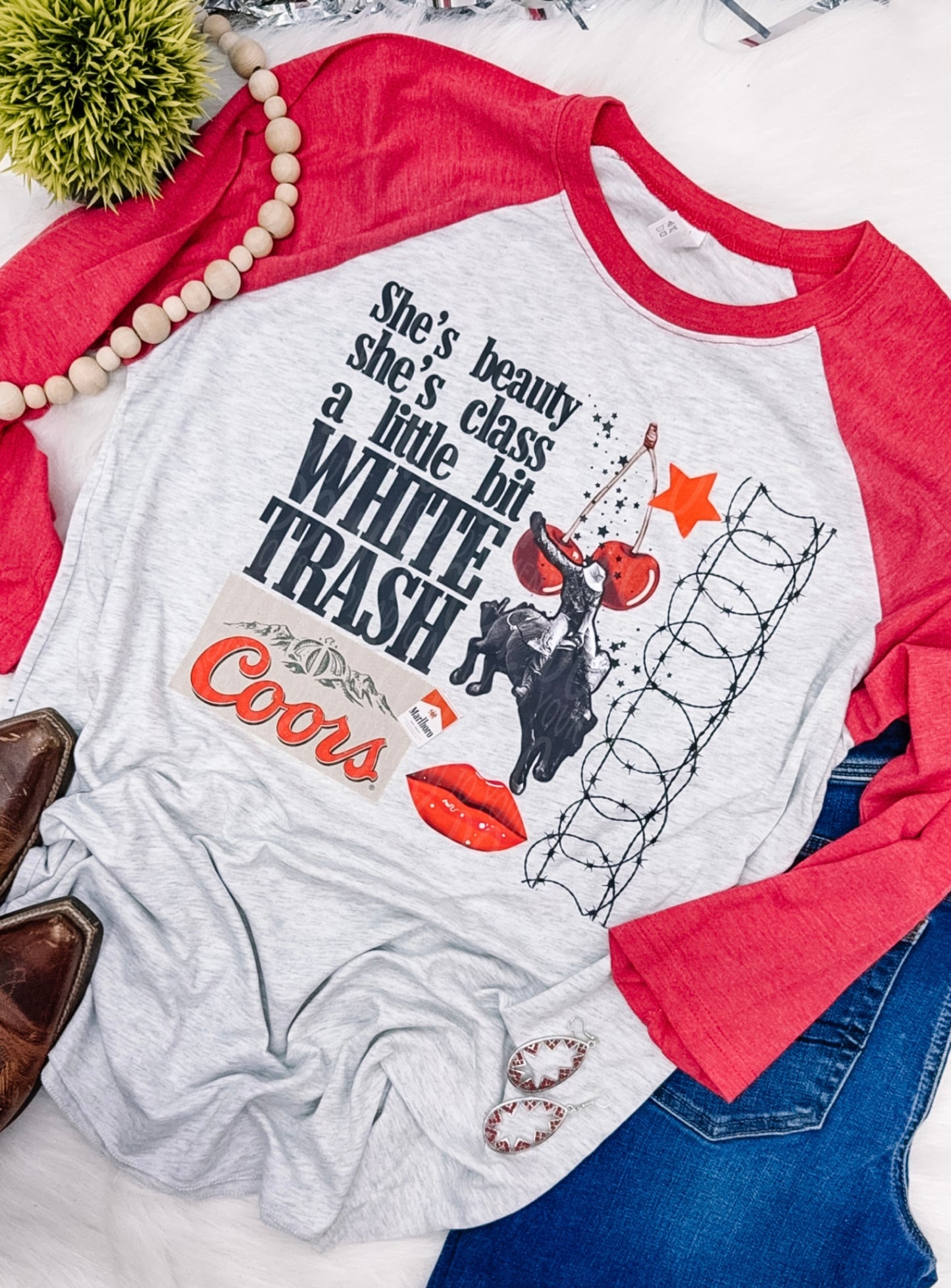 White Trash - COMPLETED 3/4 LENGTH TEE