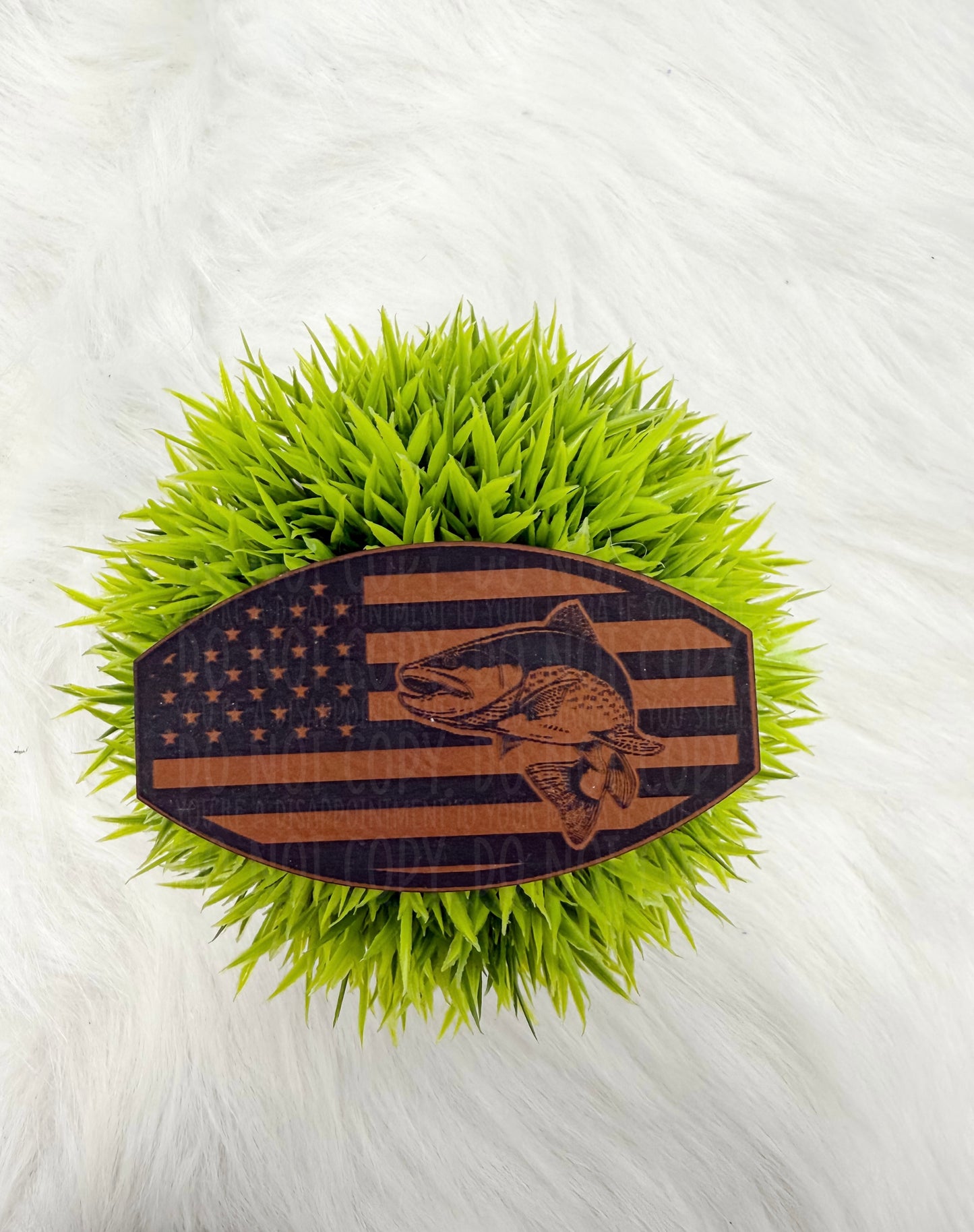 Leather Engraved Hat Patches