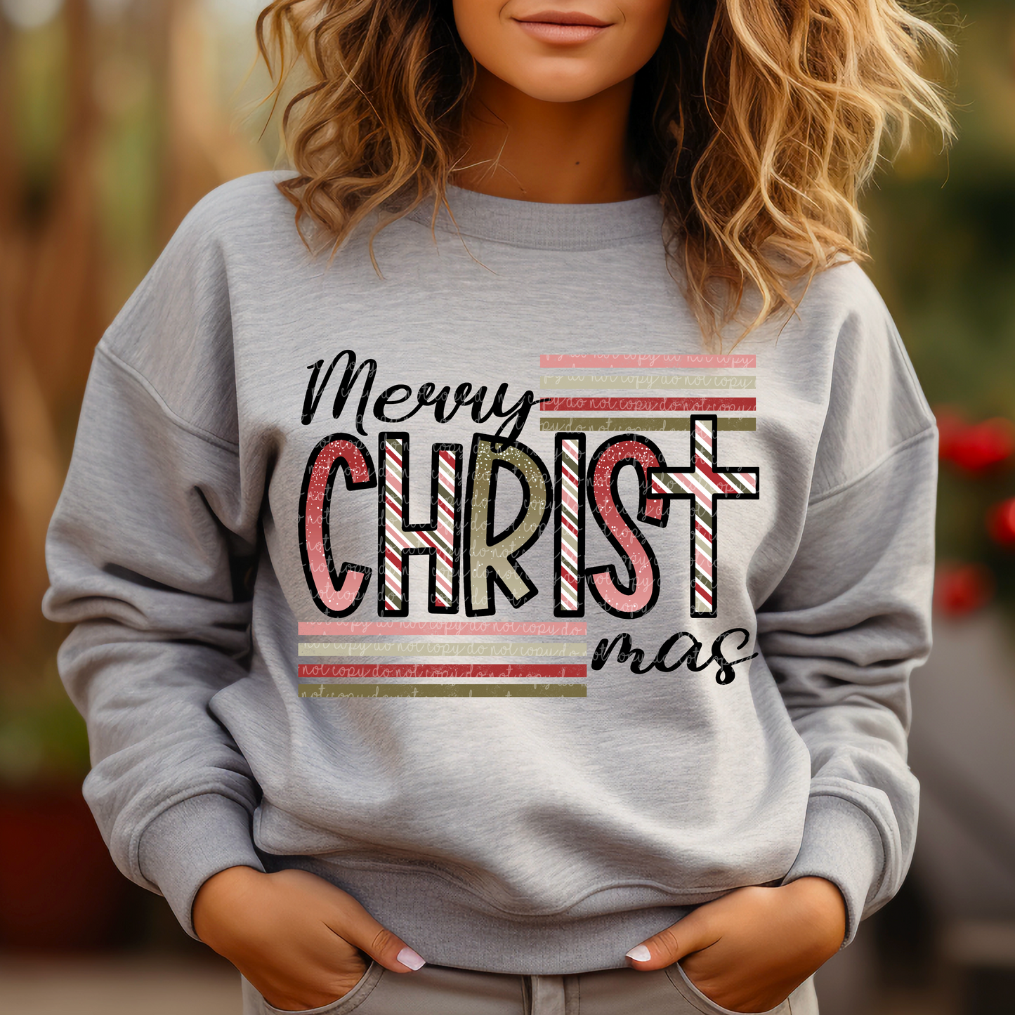 Merry Christmas Christ Multi Color - TRANSFER (CML)
