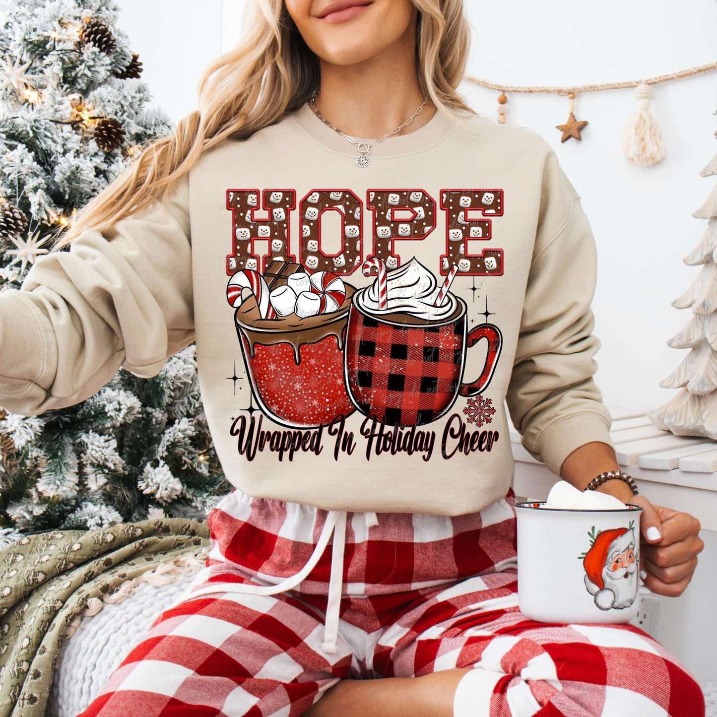 Hope Wrapped in Holiday Cheer Hot Cocoa - TRANSFER (VD)