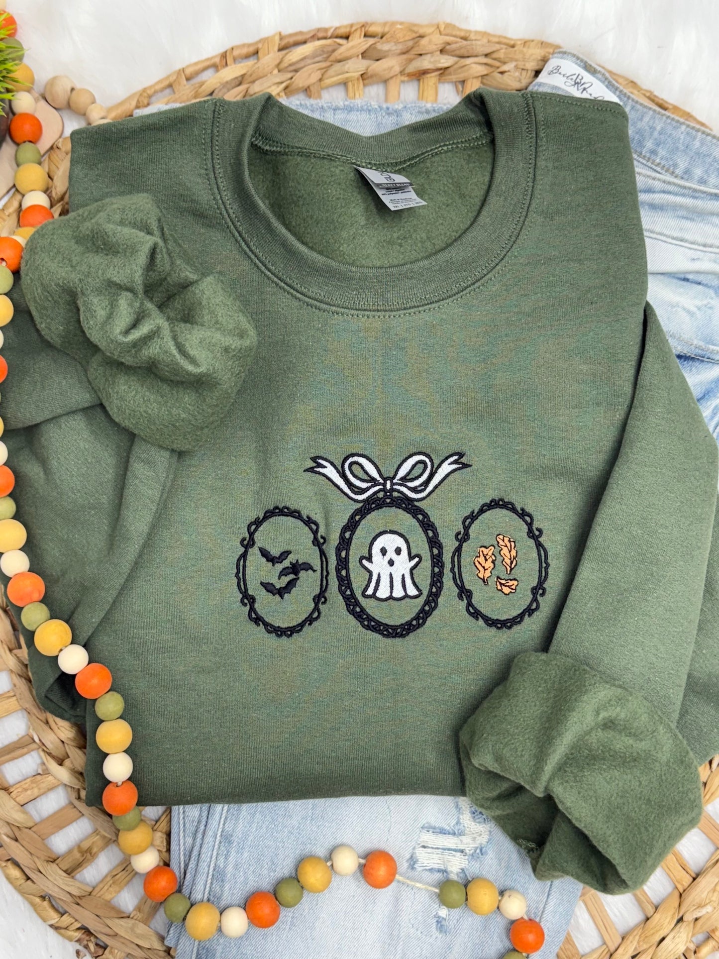 Spooky Frame- EMBROIDERED SWEATSHIRT