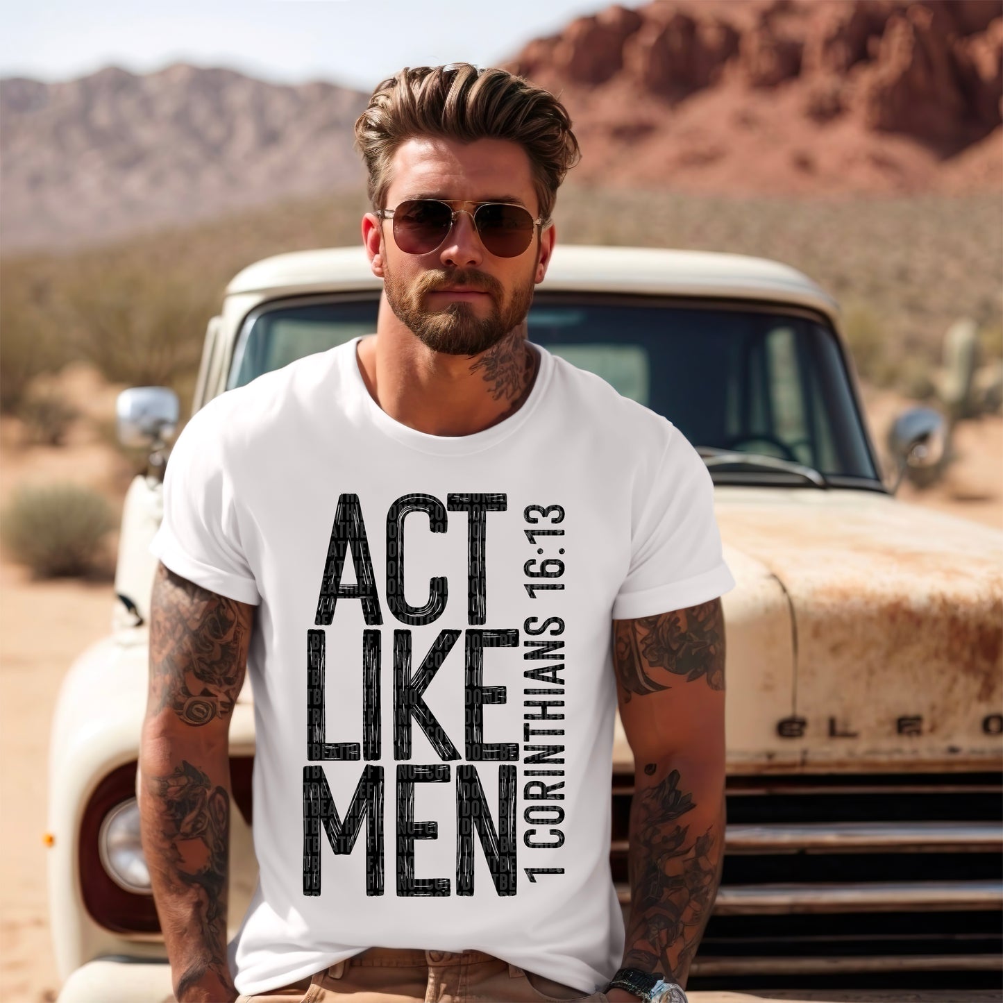 Act Like Men Black Ink - TRANSFER (SDD)