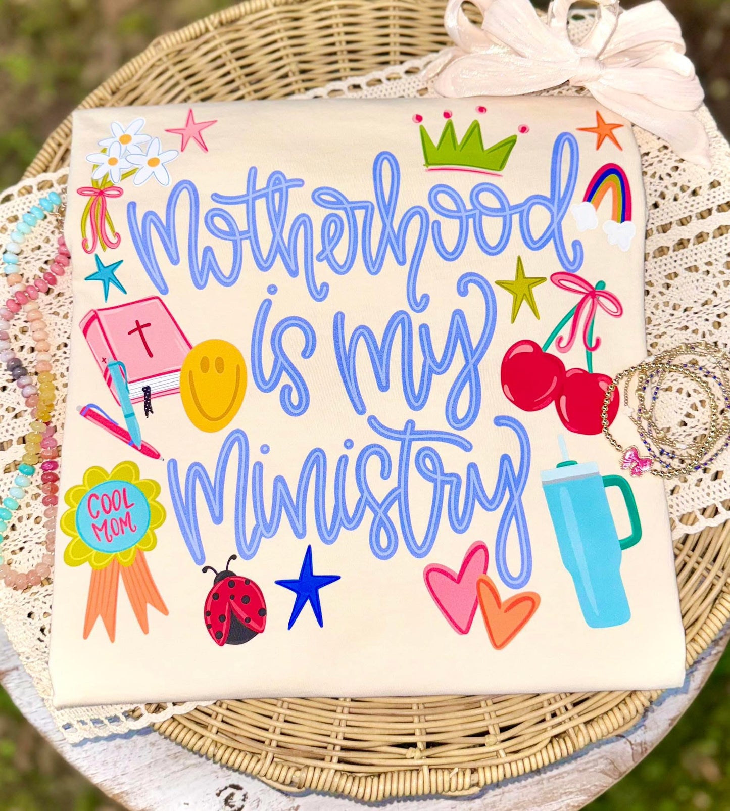 Motherhood is my ministry BLUE- TRANSFER (CC)
