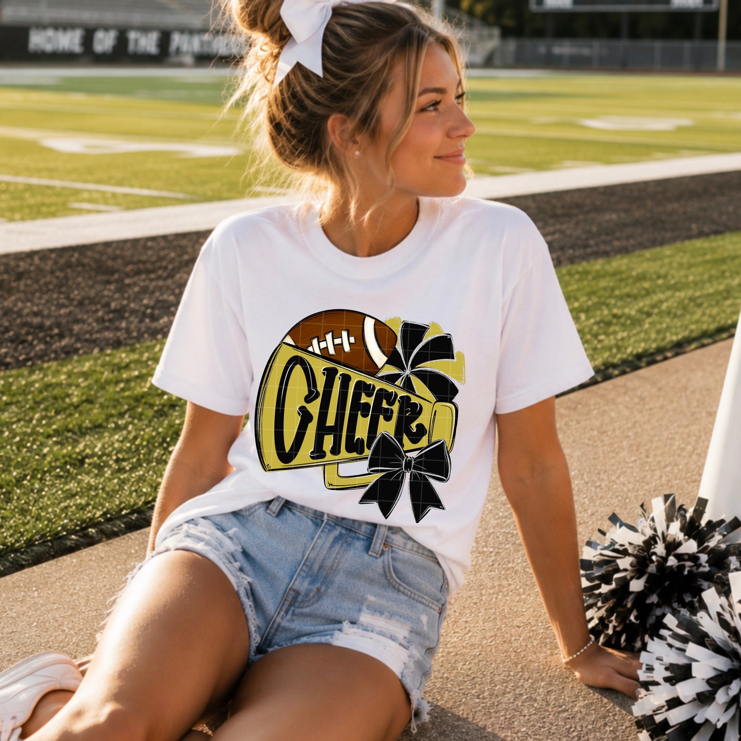 Cheer / Black & Old Gold - TRANSFER (SDD)