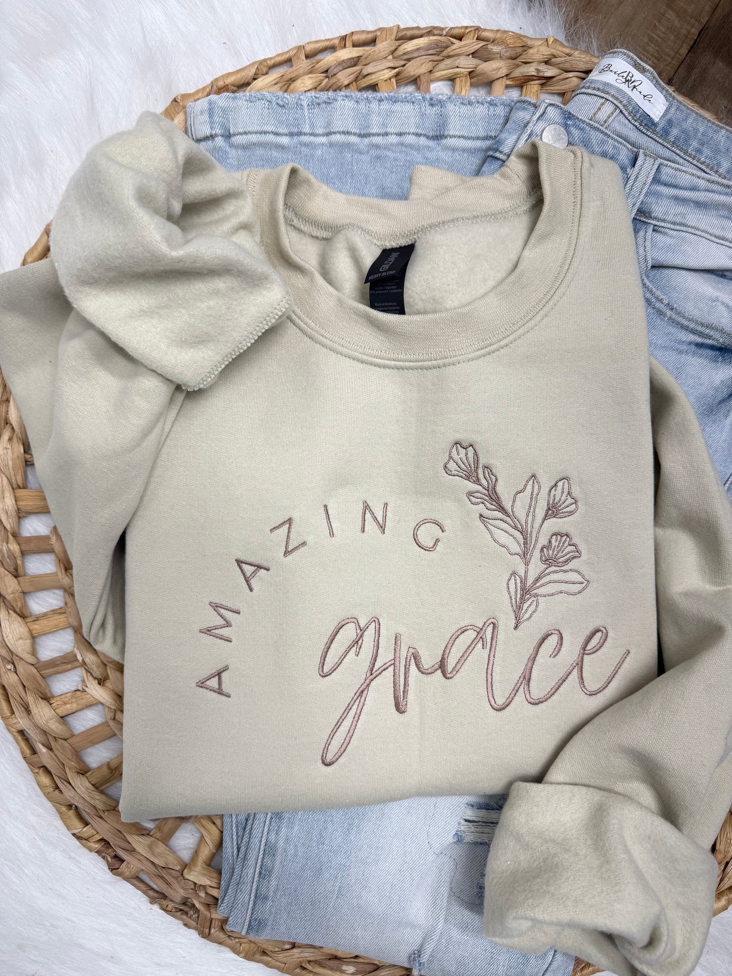 Amazing Grace- Embroidered