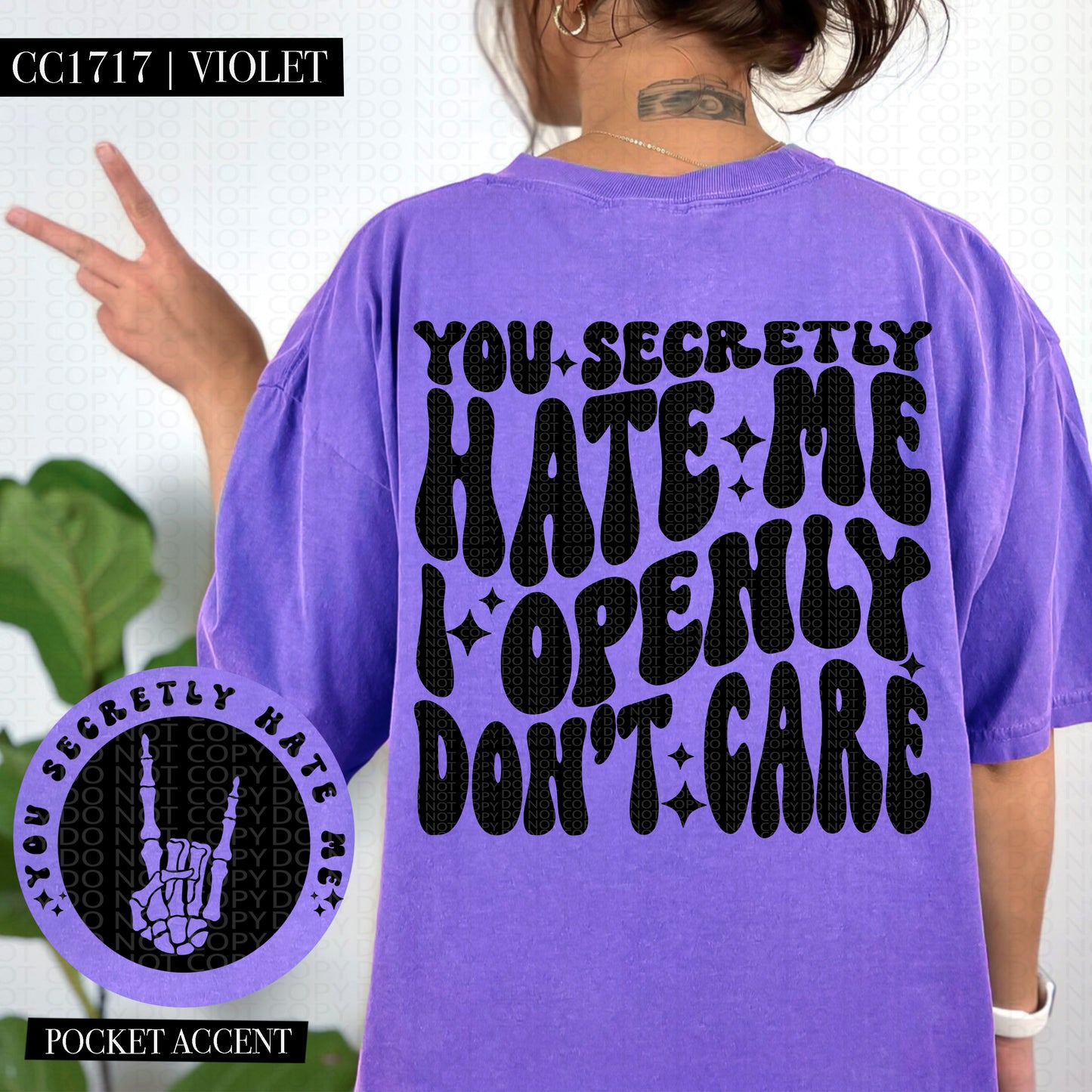 You Secretly Hate Me I Openly Don't Care - Transfer (HW)