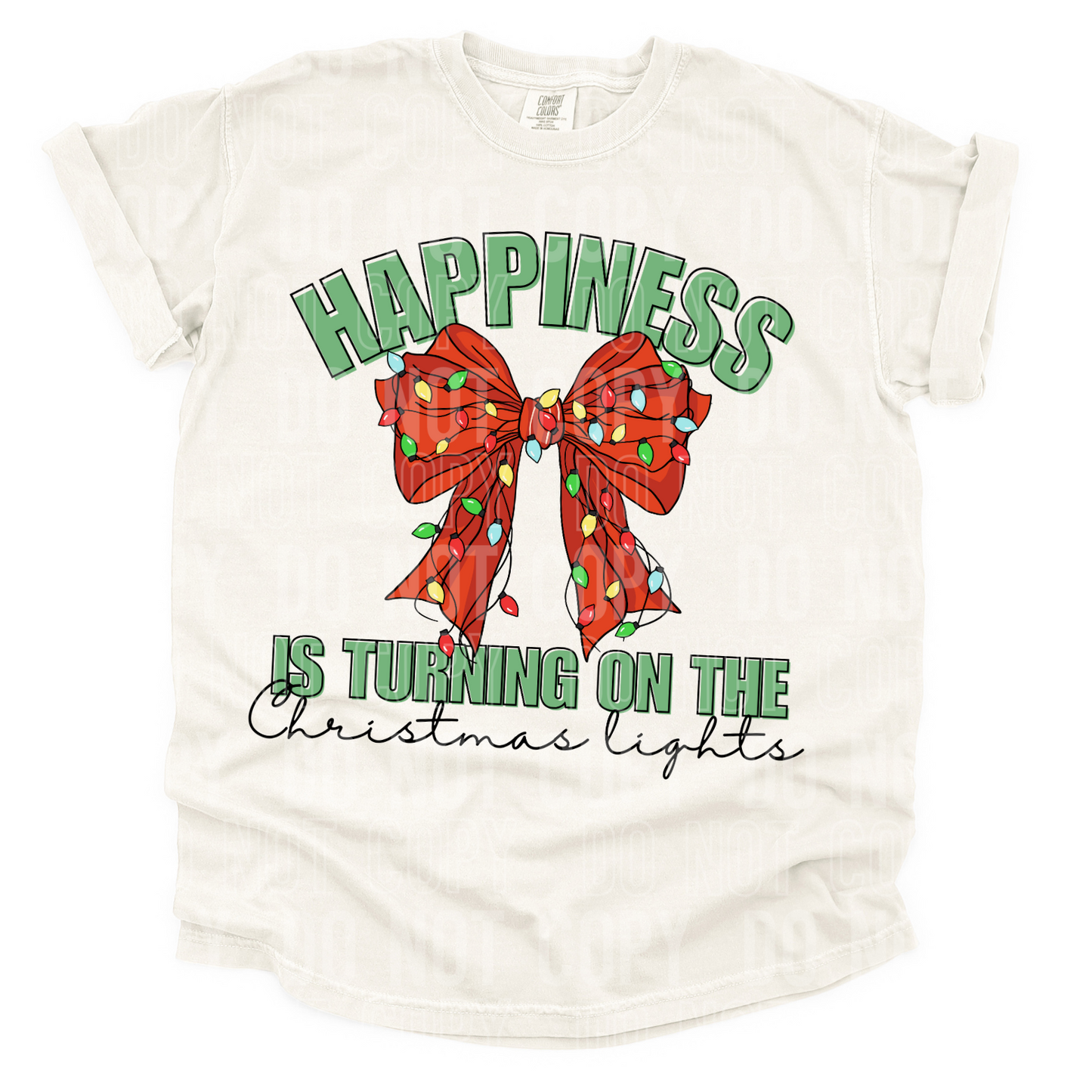 Happiness is Turning on the Christmas Lights - TRANSFER (SBB)