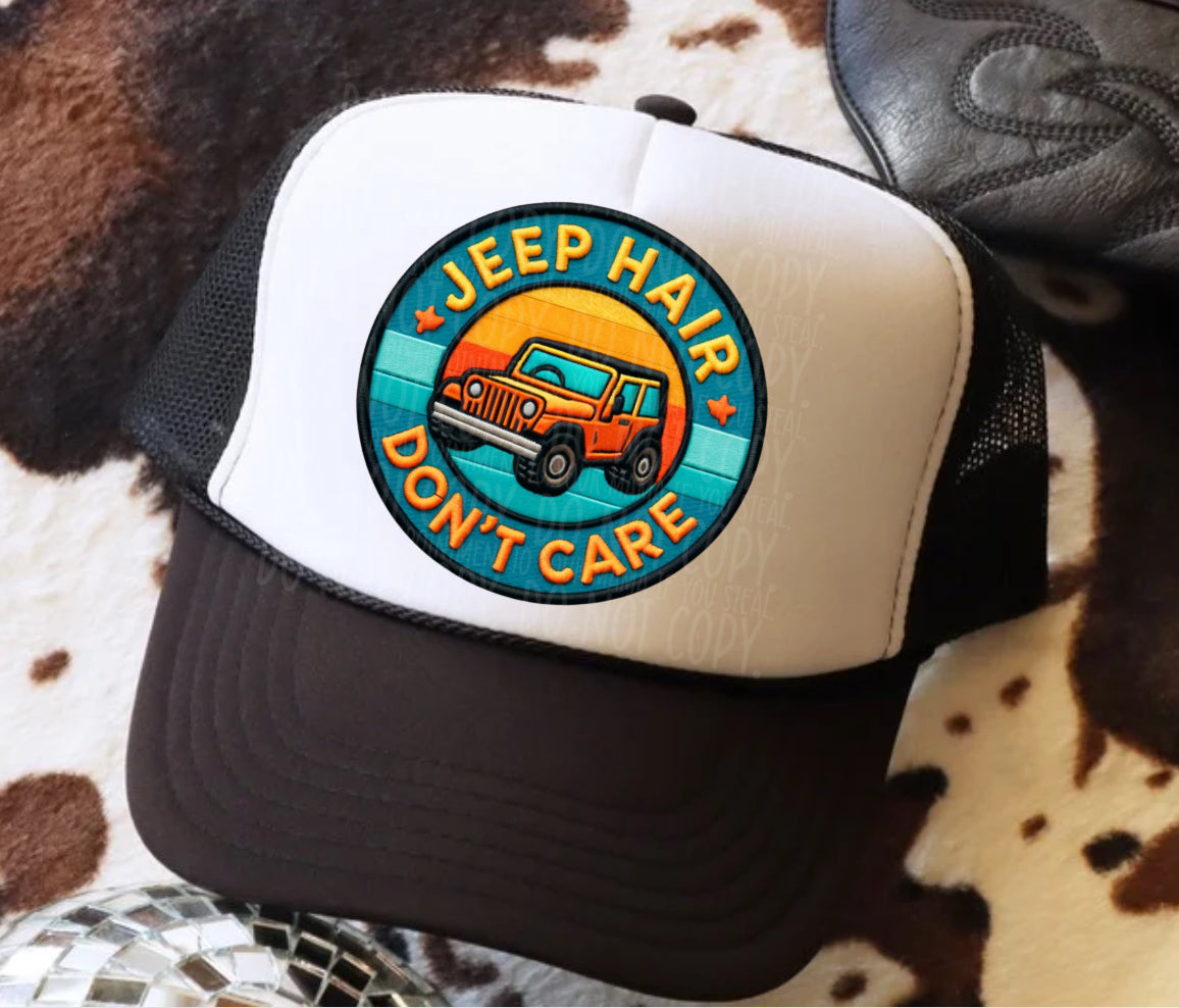 J33p Hair blue - Hat Transfer