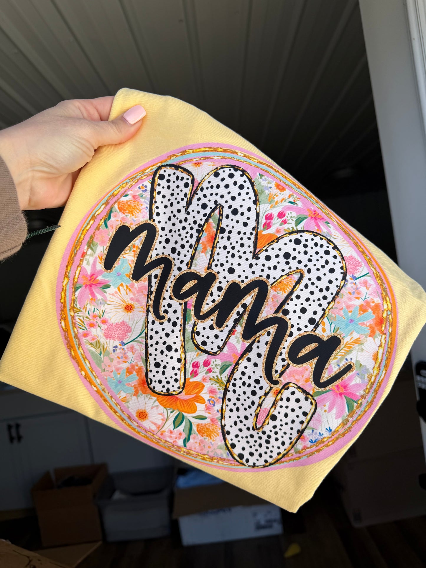 Mama Spring Floral Tshirt
