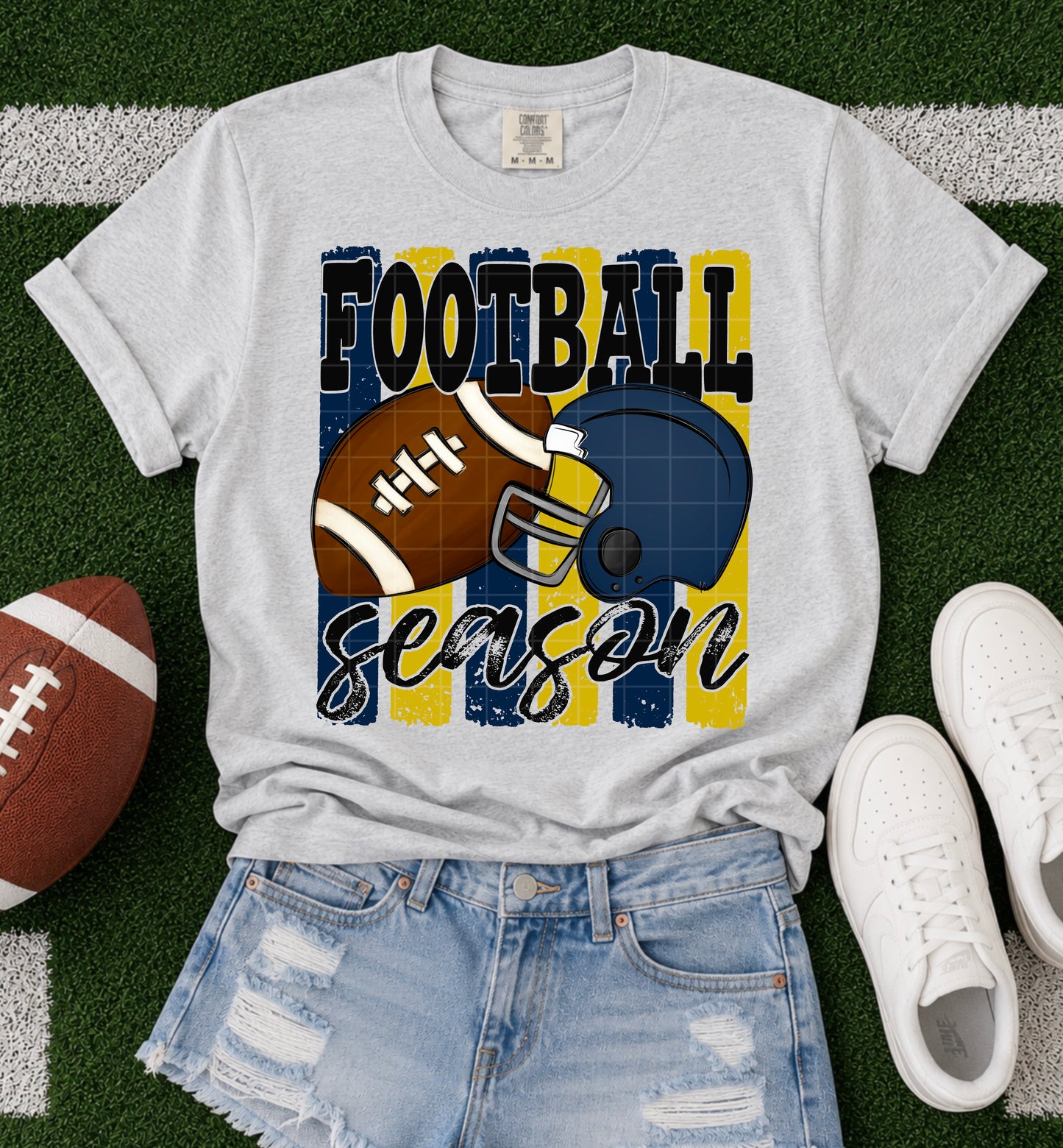 Football Season / Navy & Gold - TRANSFER (SDD)