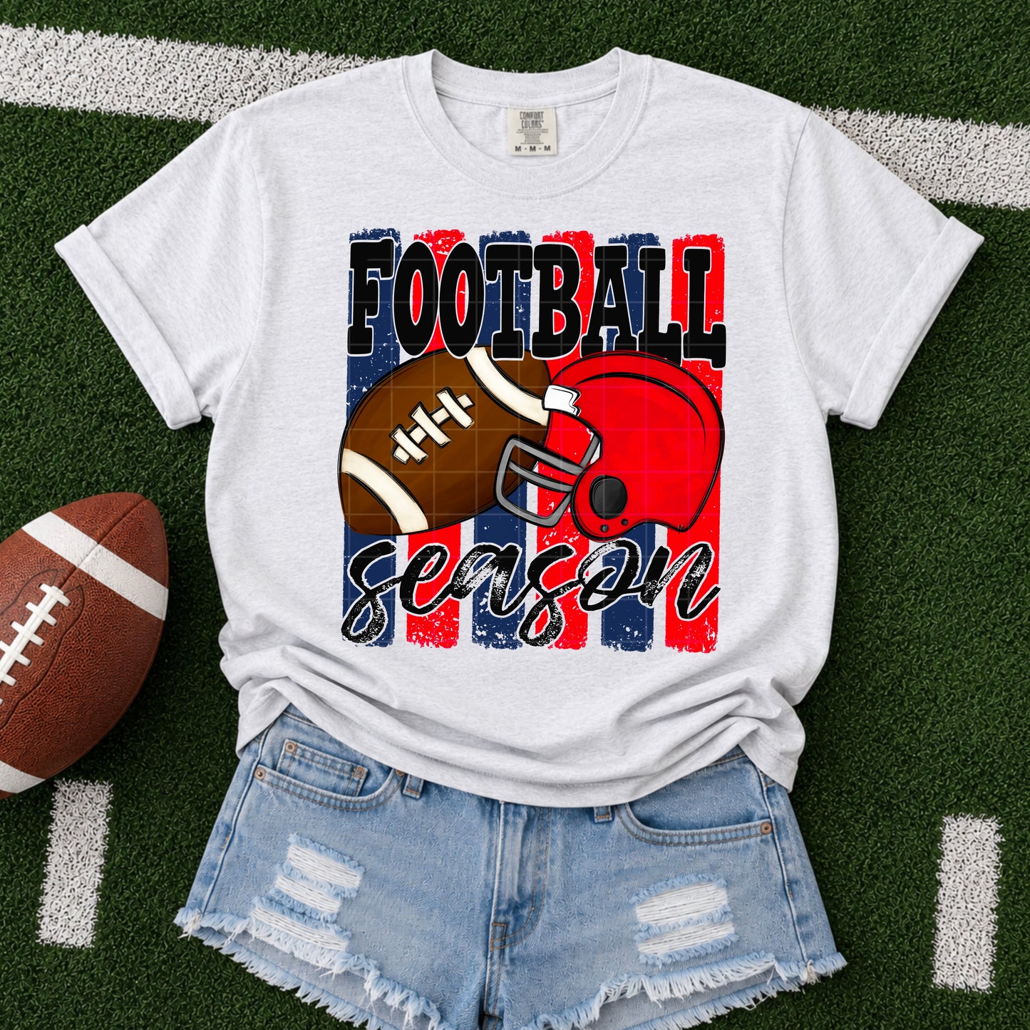 Football Season / Navy & Red - TRANSFER (SDD)