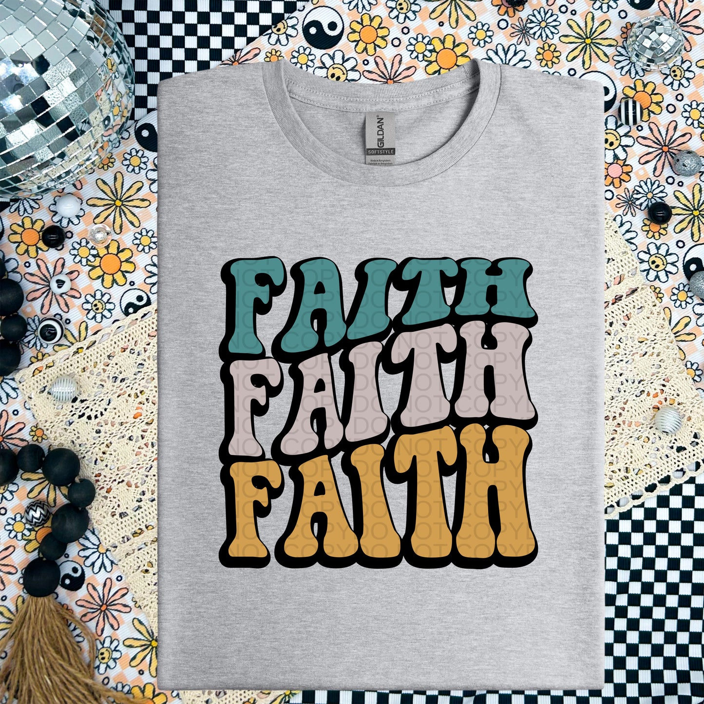 Faith Retro Wavy - TRANSFER (CF)