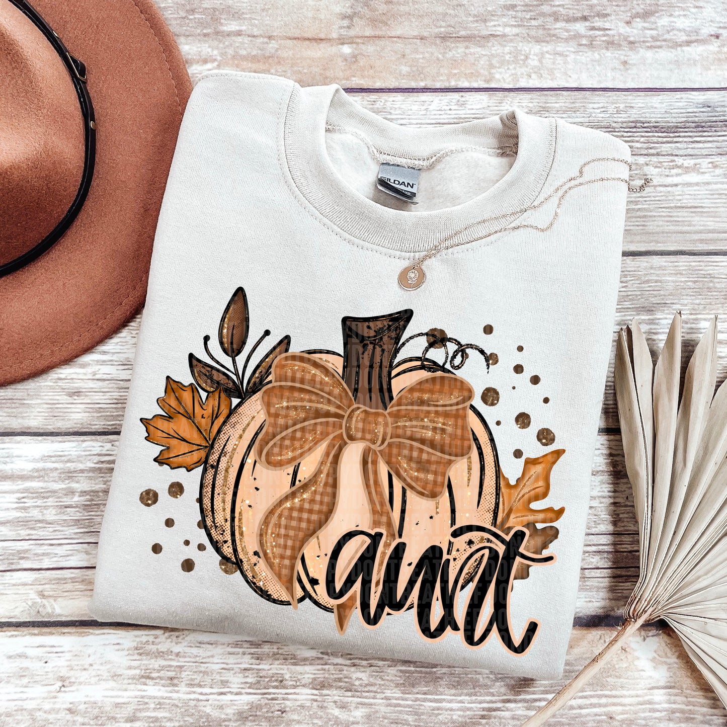 Fall Glitter Aunt - TRANSFER (SDD)
