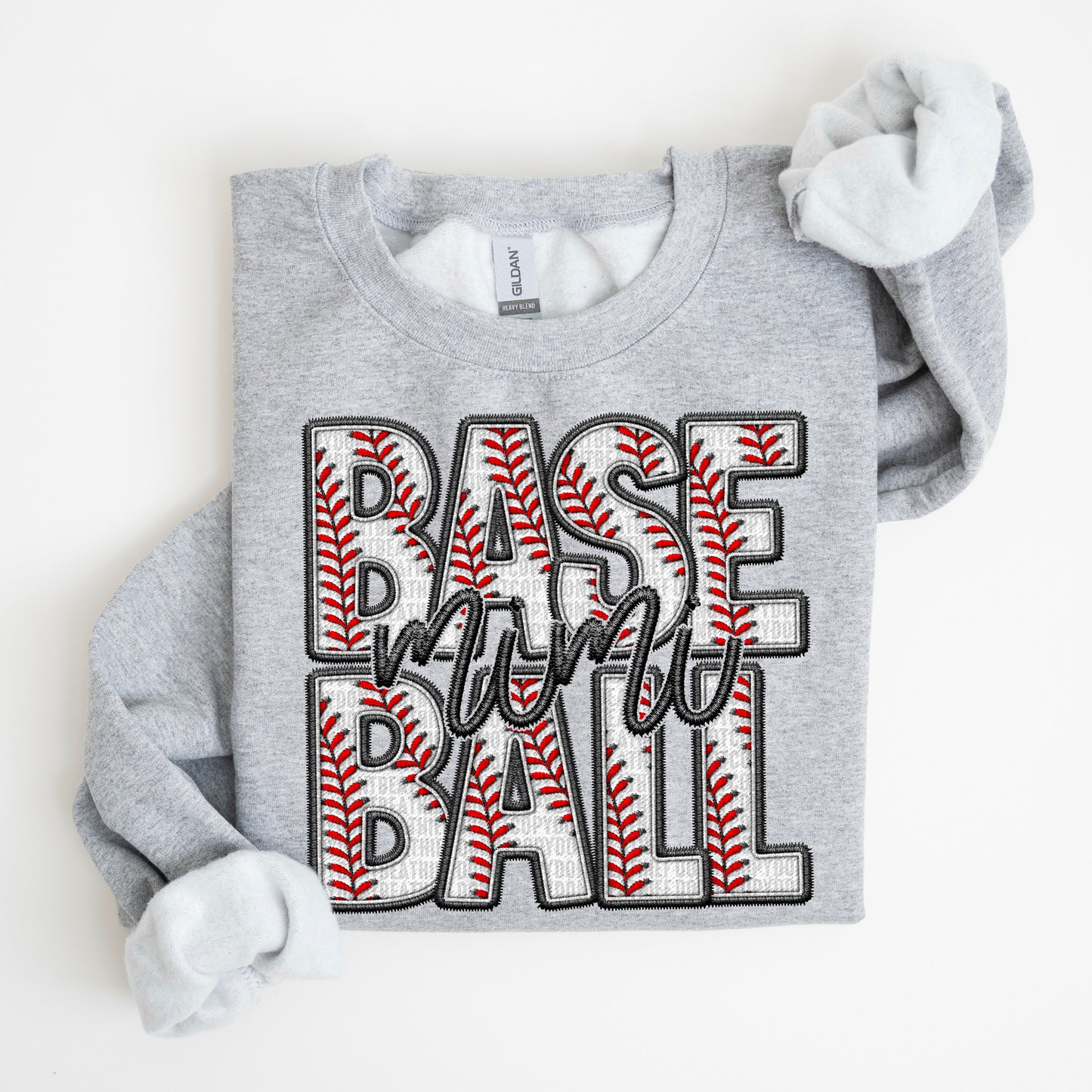 Faux Embroidery Baseball Names - Transfer (SDD)