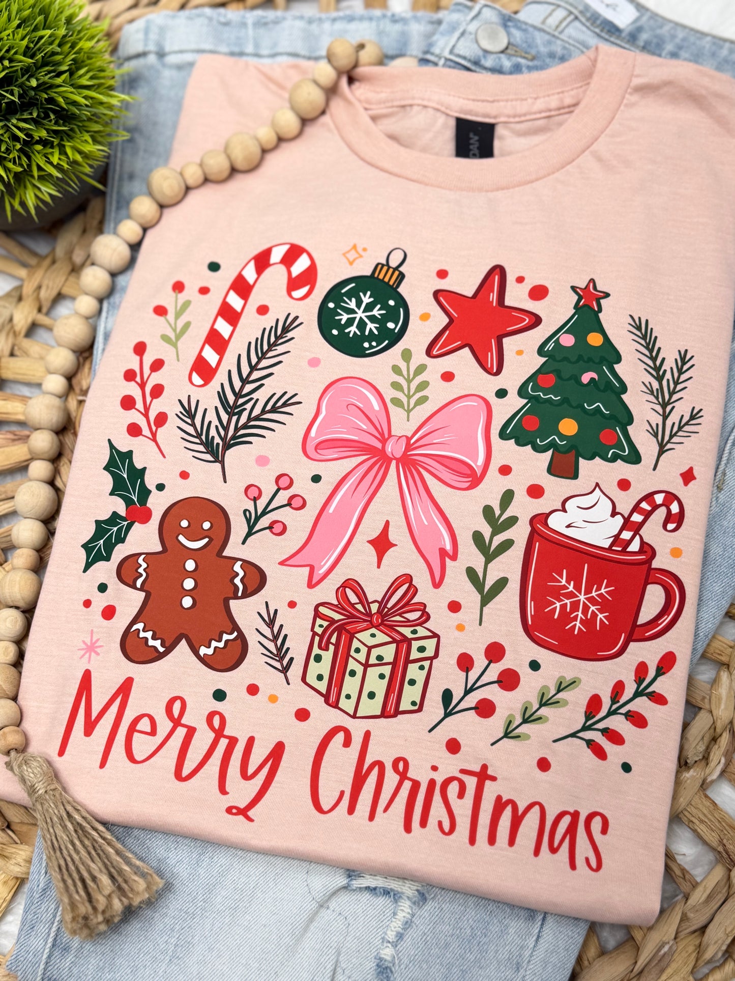 Merry Christmas | Rose - COMPLETED TEE