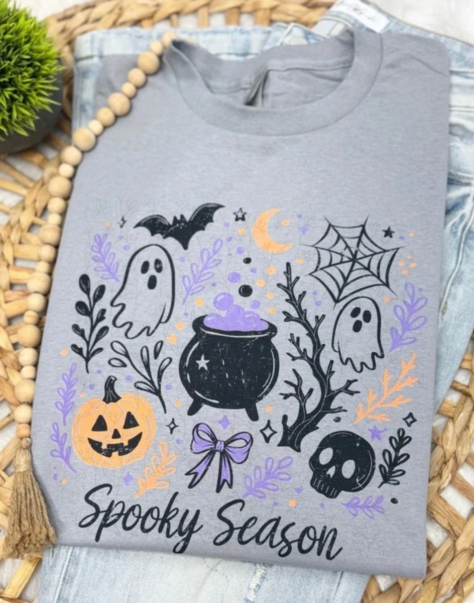 Spooky Season | Grey - COMPLETED TEE