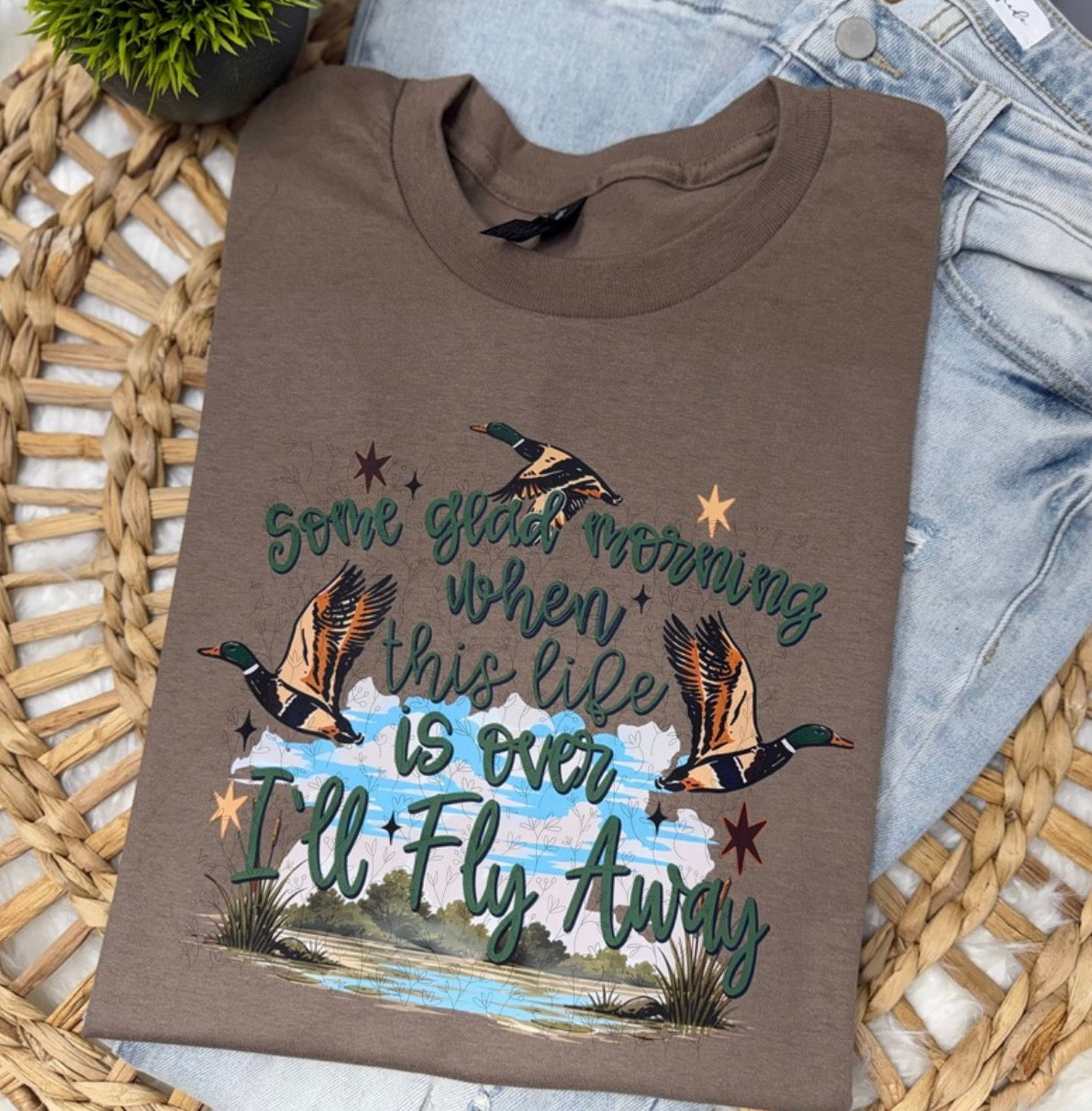 Some Glad Morning | Brown- COMPLETED TEE