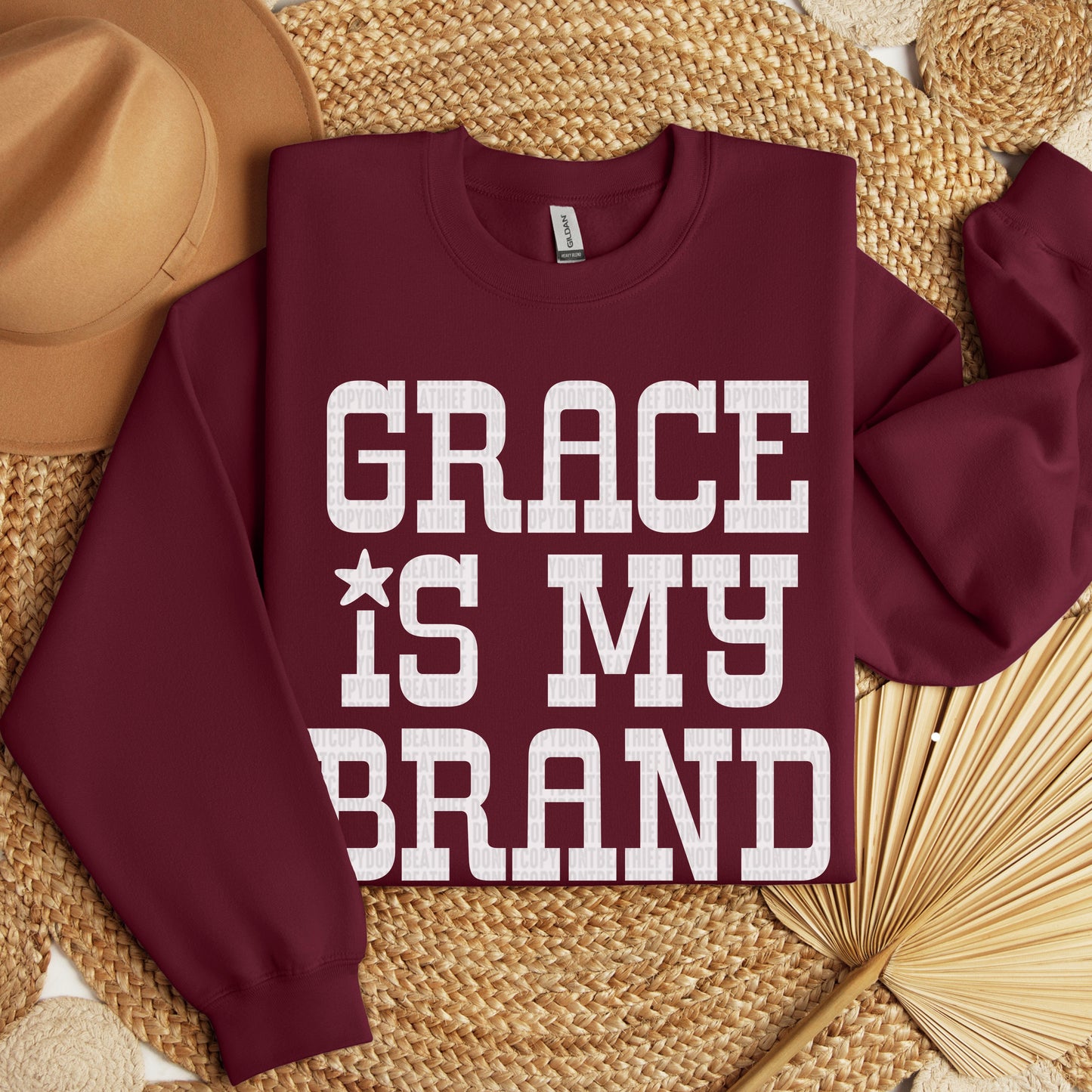 Grace Is My Brand / White - TRANSFER (SDD)