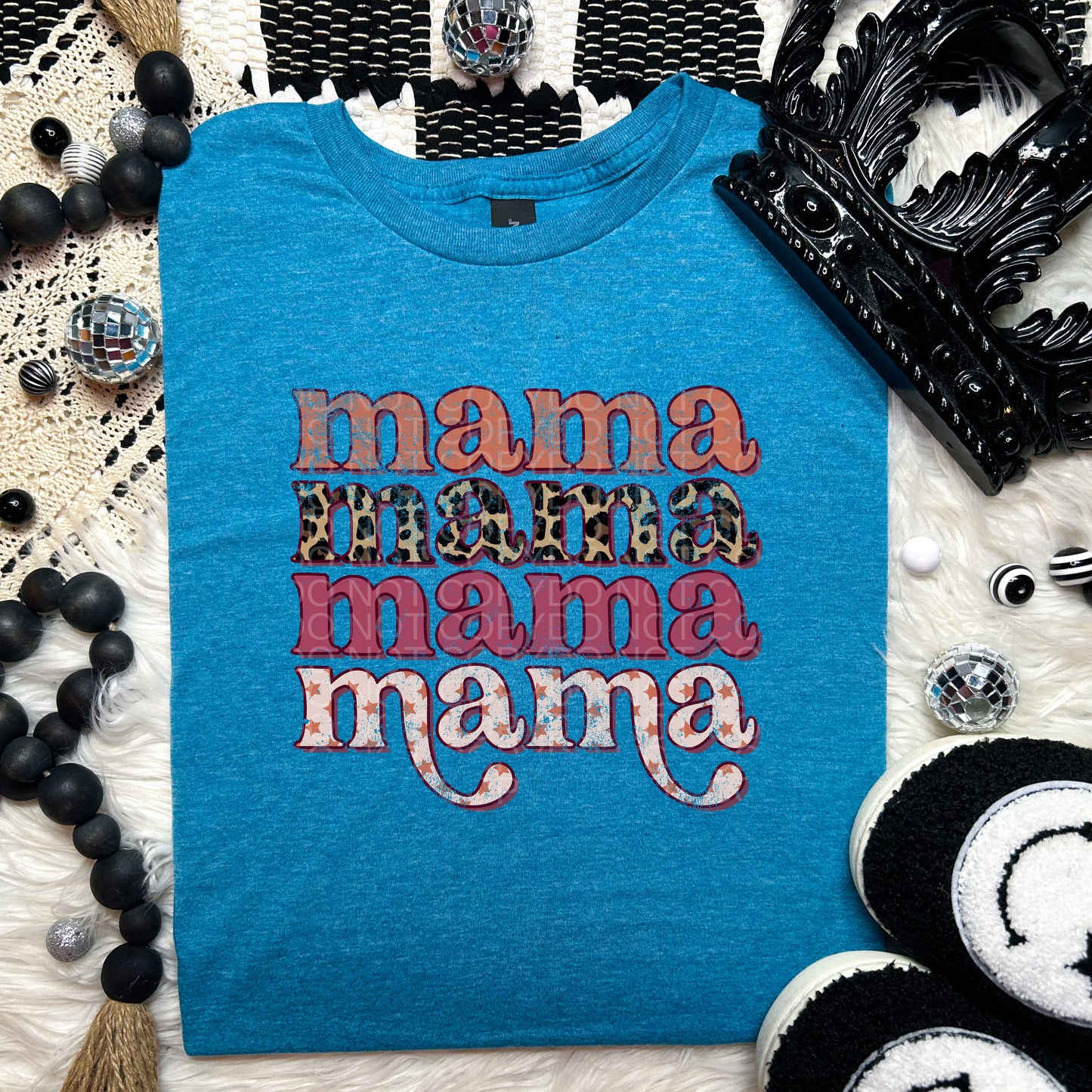 Stacked Mama with Leopard - TRANSFERS (SD)