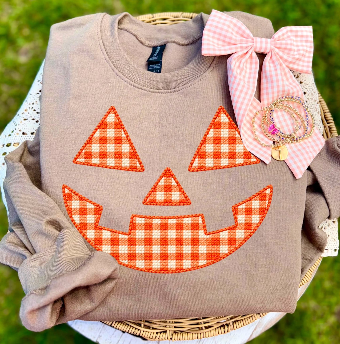 Orange Jack O Lantern- TRANSFER (CC)