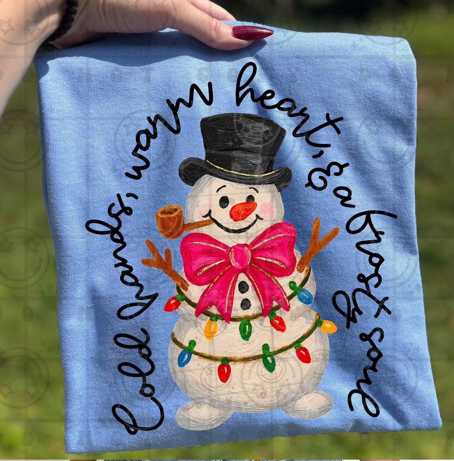 Cold hands warm heart snowman- TRANSFER (HW)