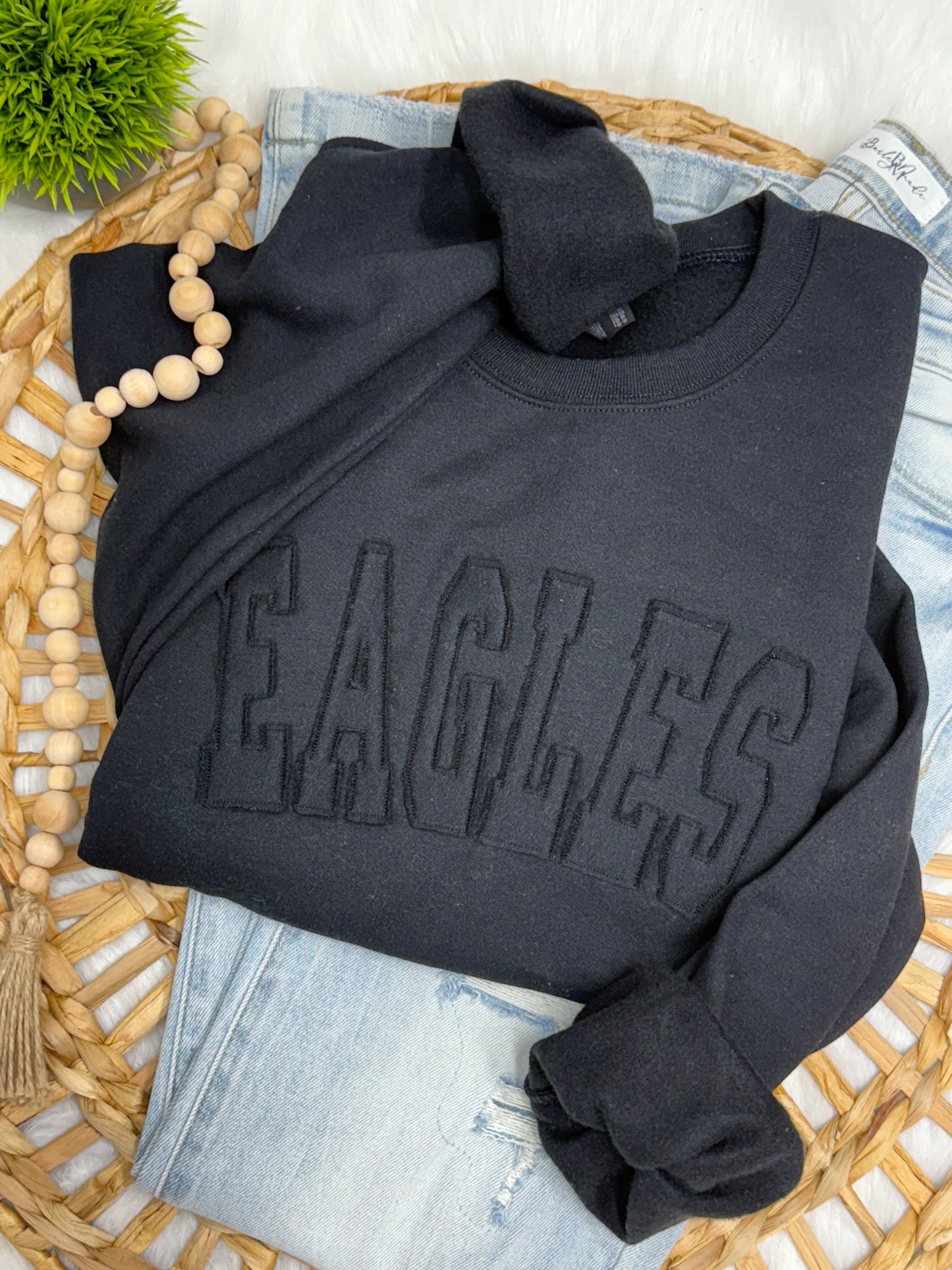 CUSTOM NAME/WORD RAGGY - EMBROIDERED SWEATSHIRT