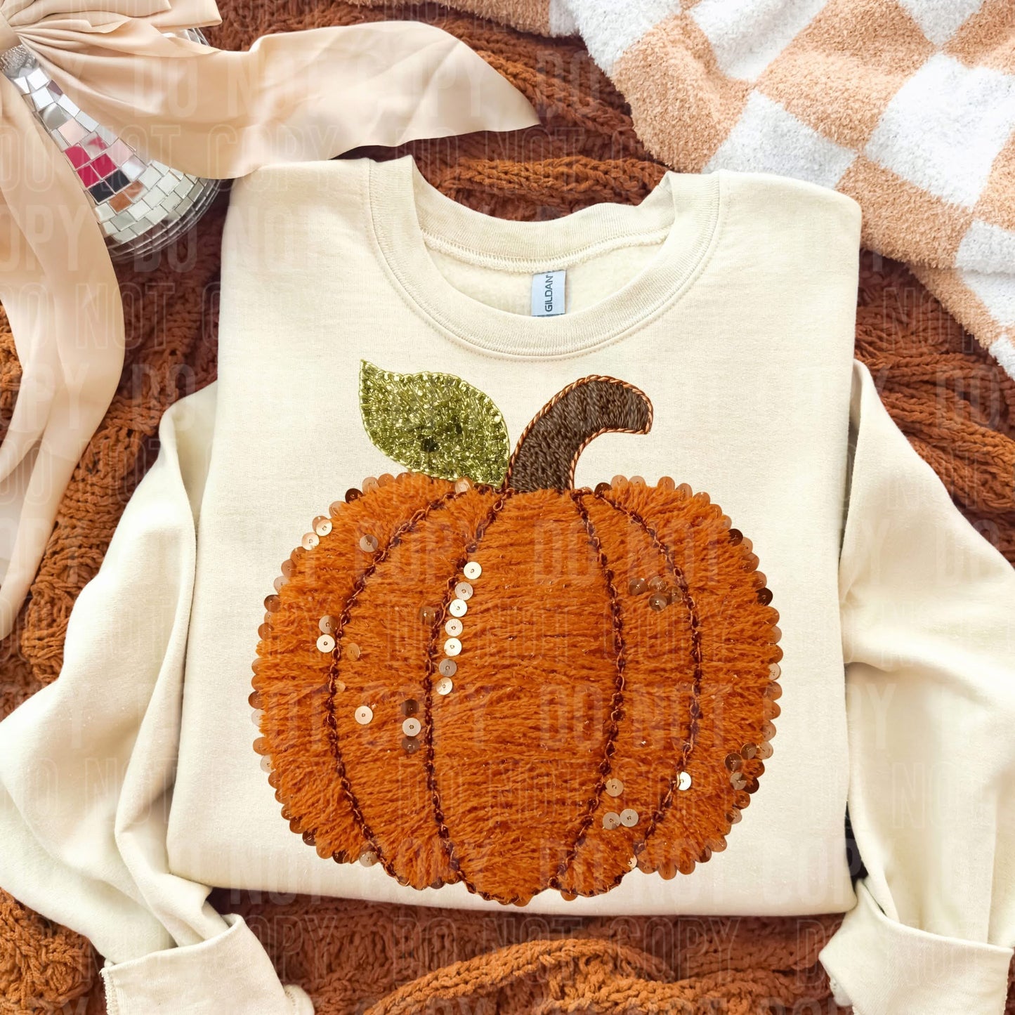 Fall Pumpkin Yarn - TRANSFER (SBB)