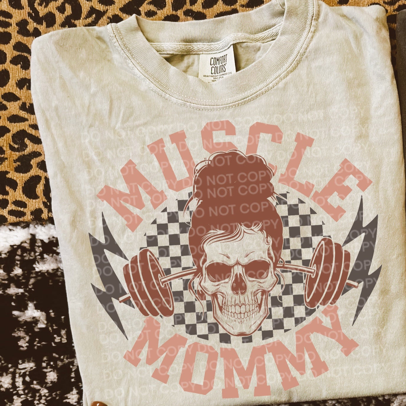 Muscle Mommy Peach - TRANSFERS (SC)