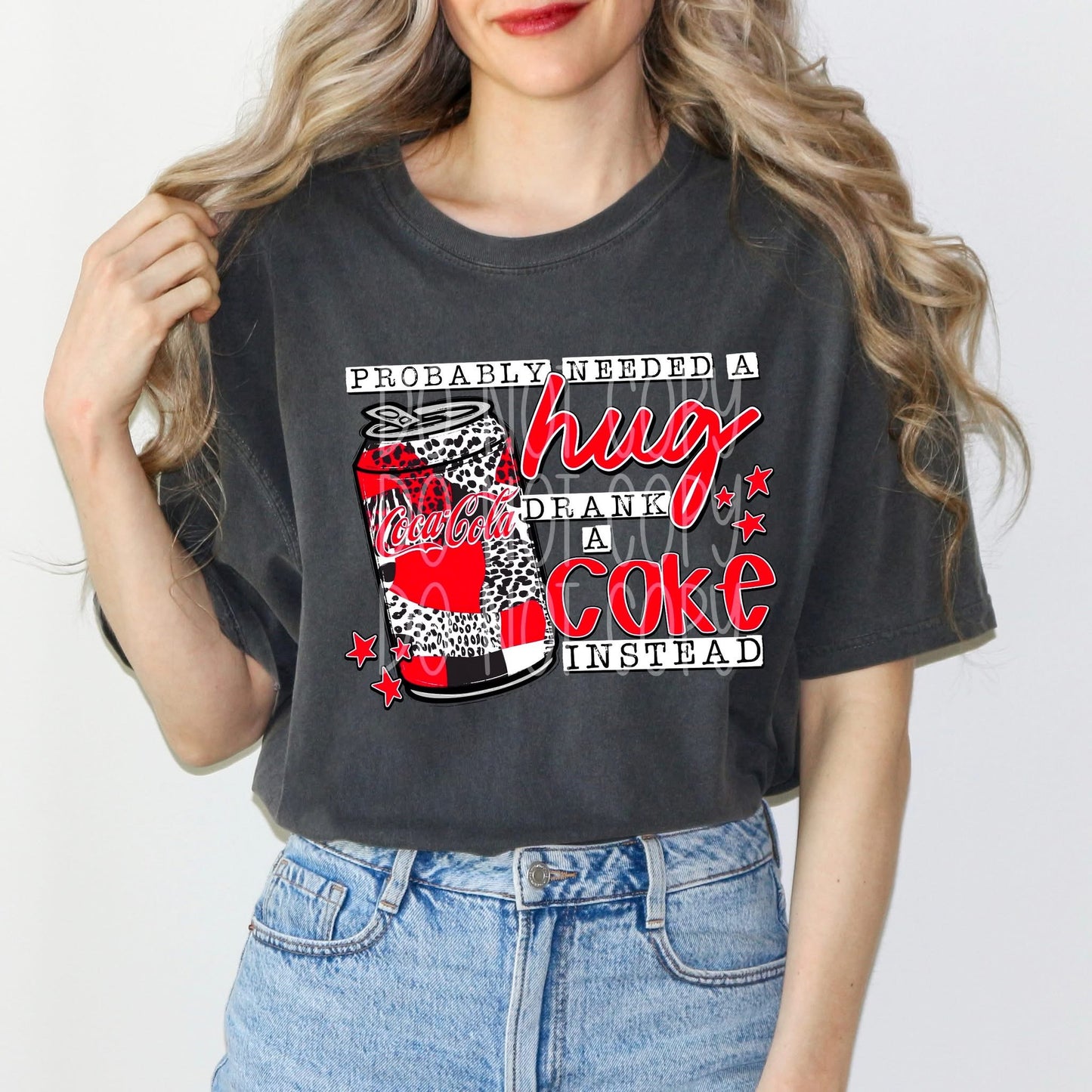 Probably Needed A hug C.C / Black & Red - TRANSFERS (PH)