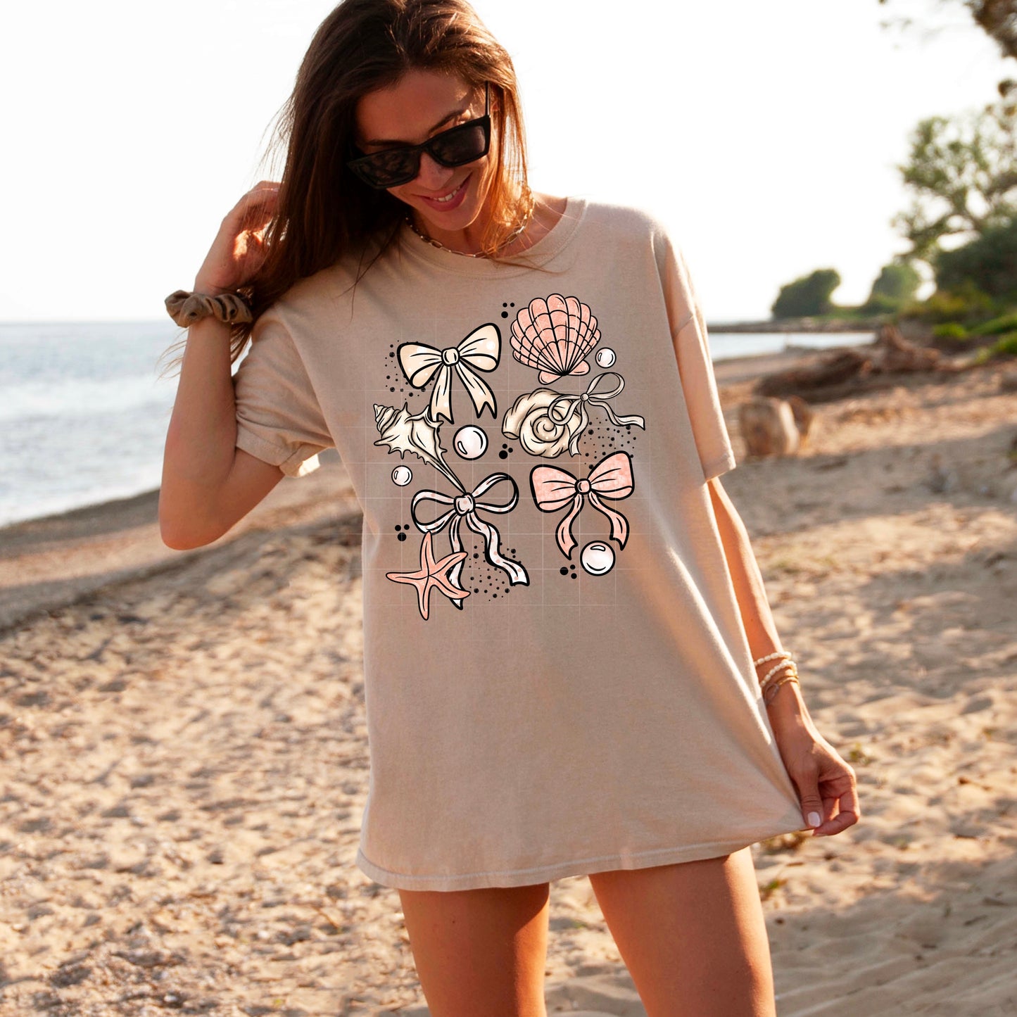 Bow & Sea Shells - TRANSFER (CS)