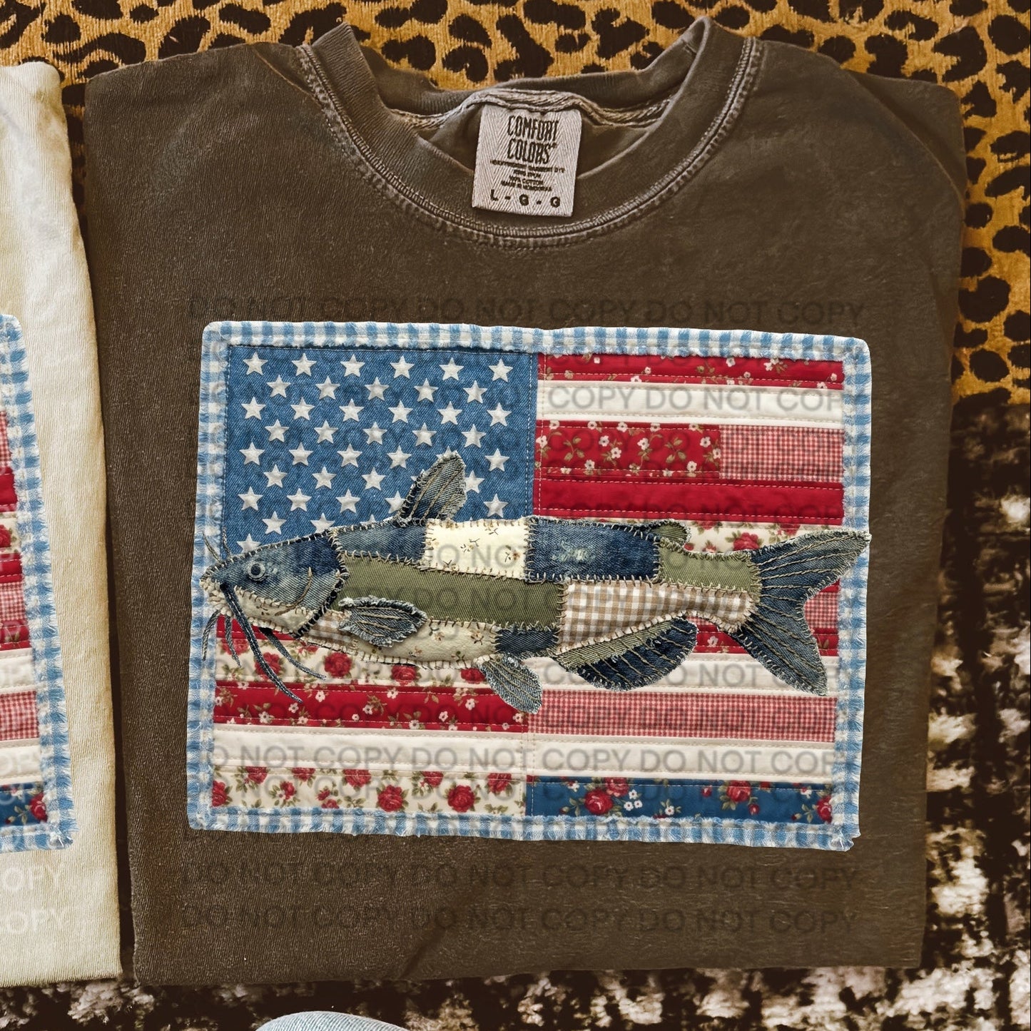 Catfish American Flag - TRANSFER (SC)