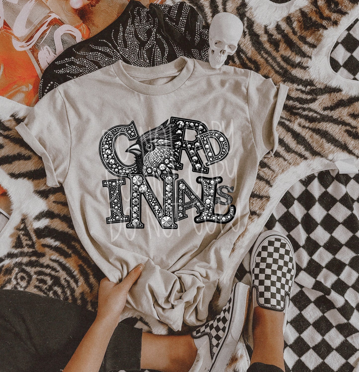 Cardinals Faux Rhinestone- TRANSFER (TE)