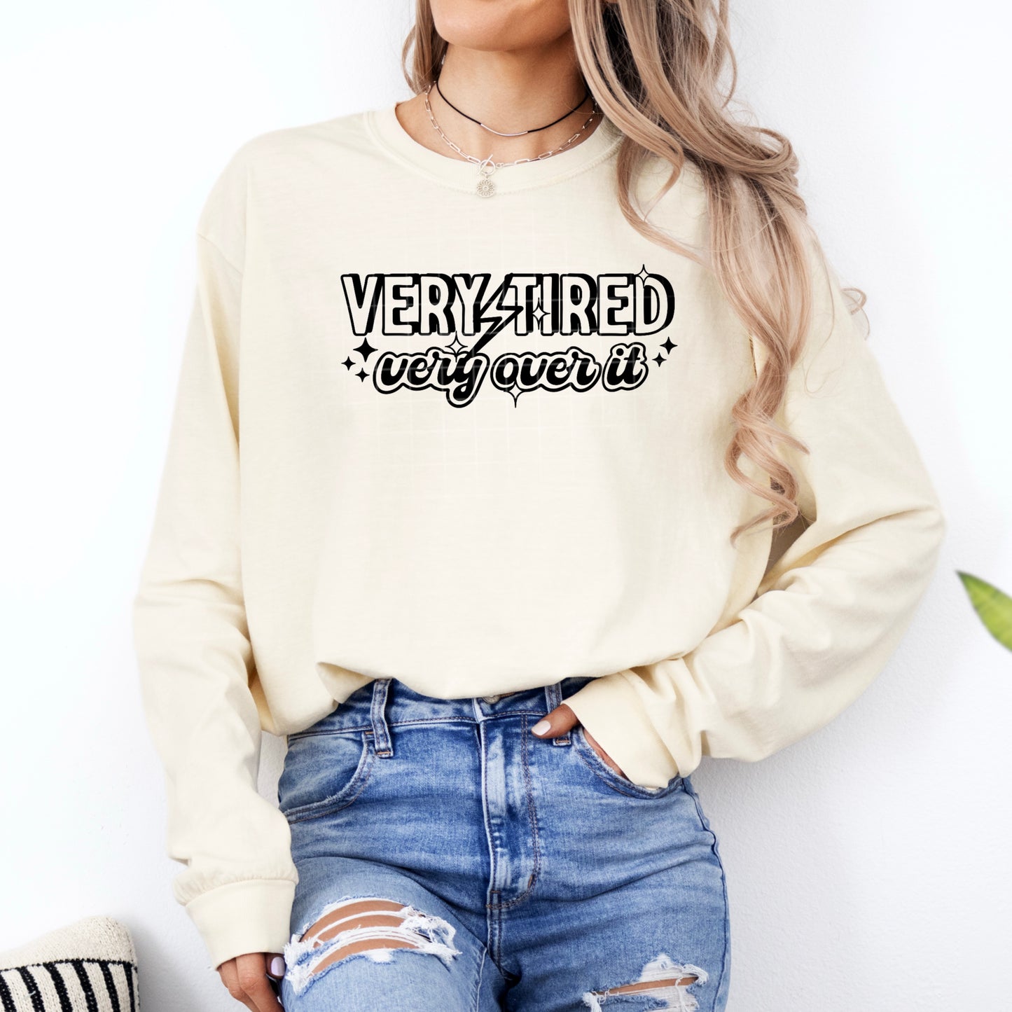 Very Tired Very Over It / Black - TRANSFER (CS)