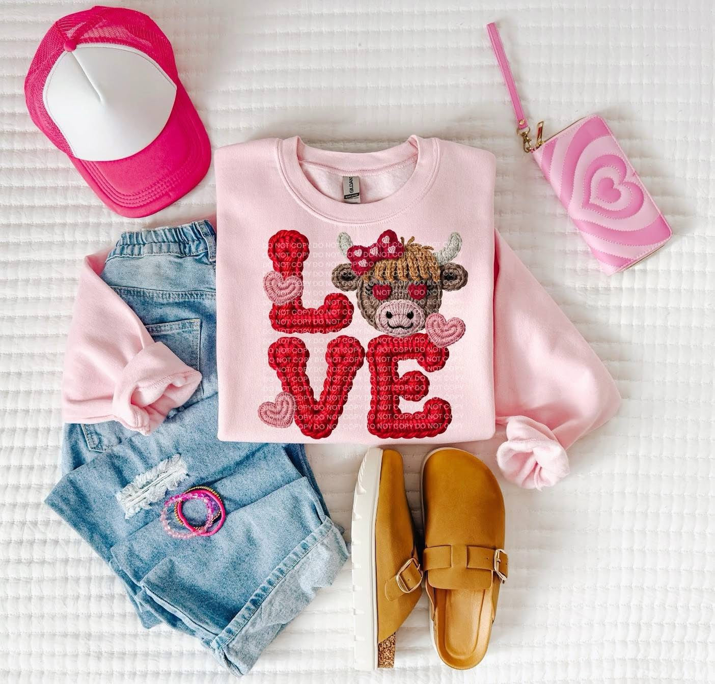 Love Cow - COMPLETED SWEATSHIRT