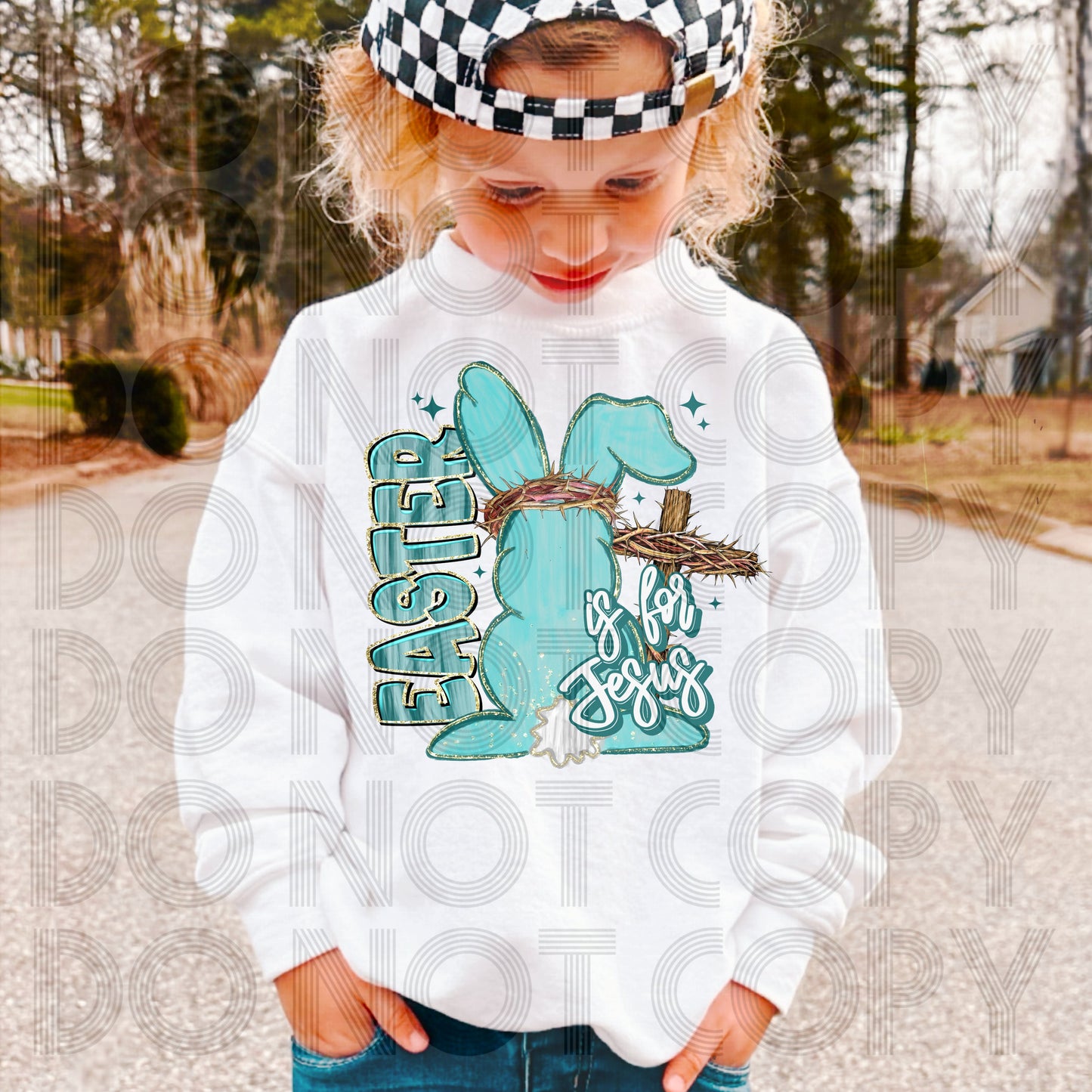 Easter Is For Jesus / Blue TRANSFER (RH)