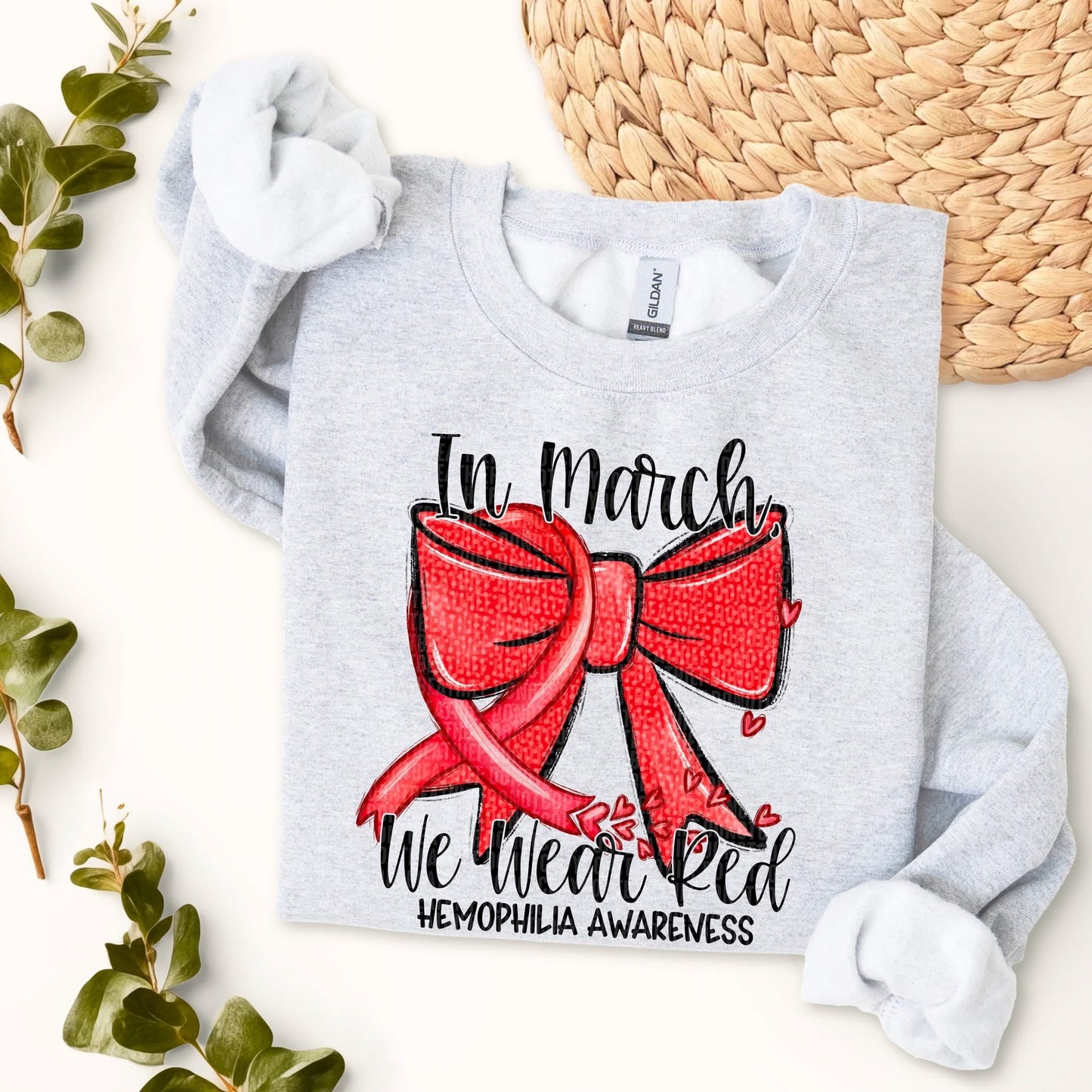 In March We Wear Red / Black Writing - TRANSFERS (SDD)