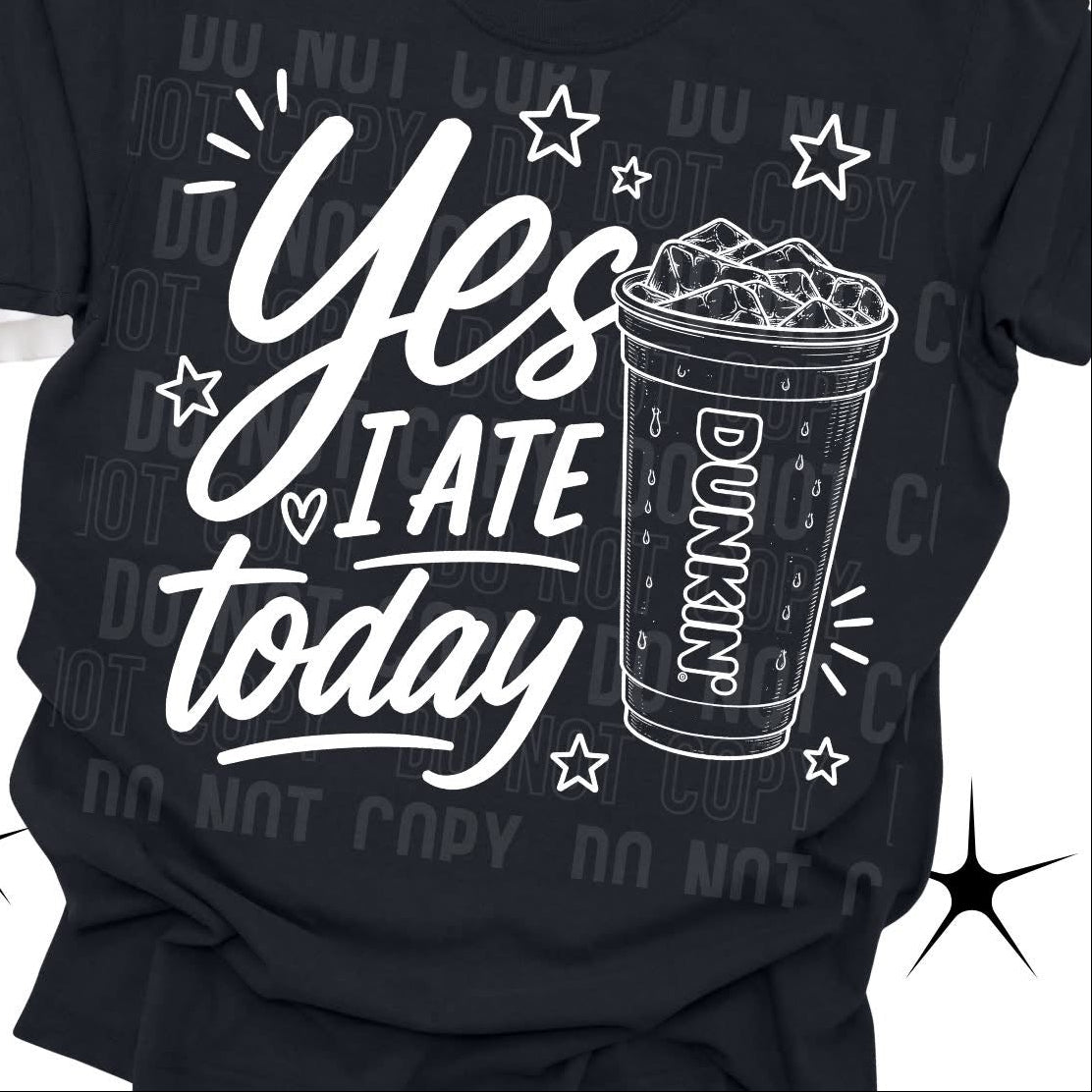 I Ate Today / White - Transfers (SBB)