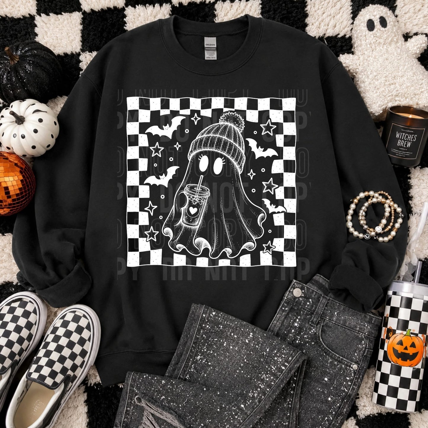 Ghost With Checkered - Transfers (SBB)