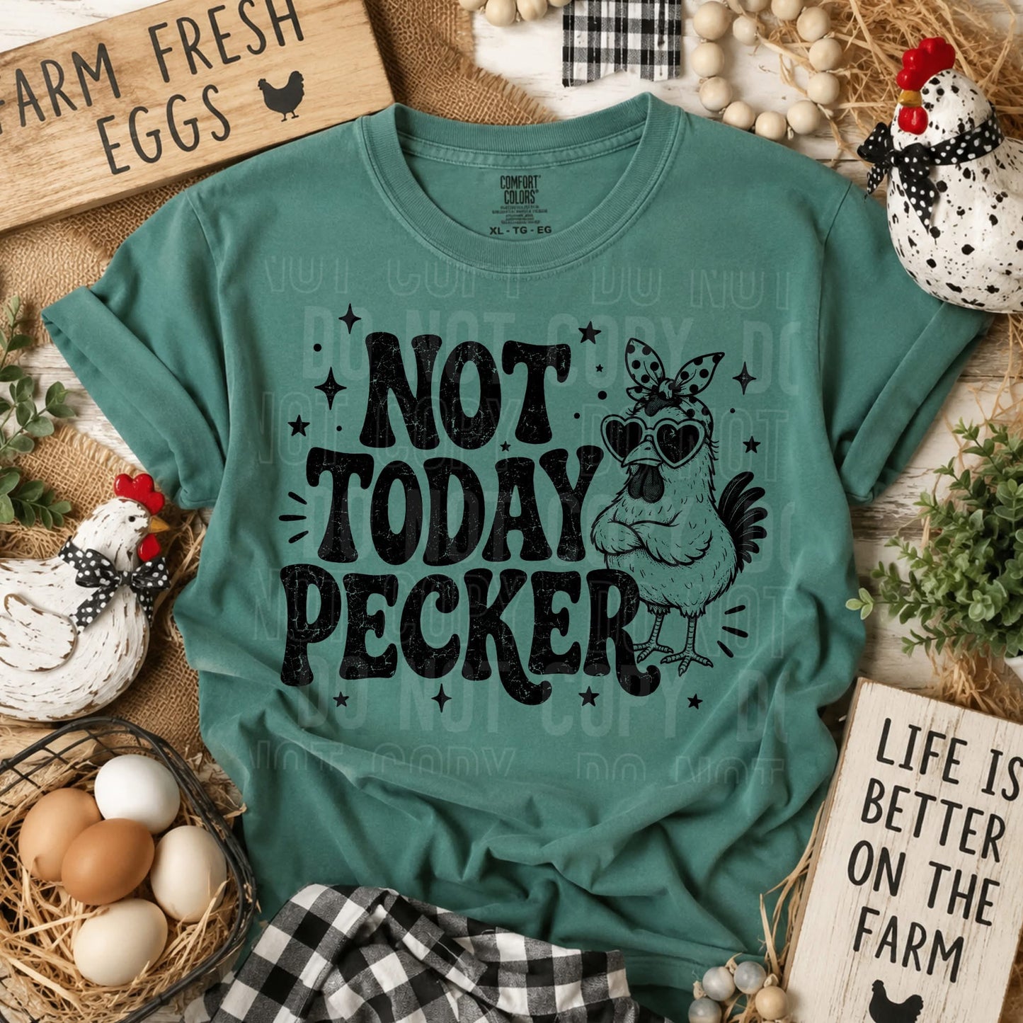Not Today Pecker - Transfers (SBB)