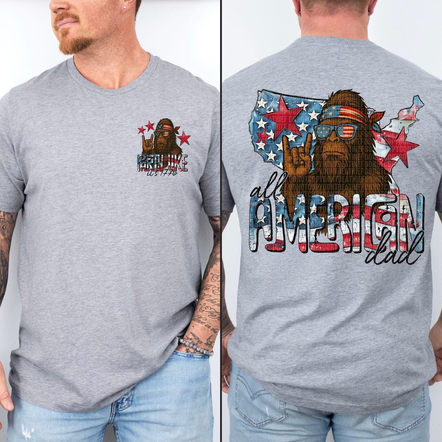All American Dad pocket/Back - Transfer (SDD)