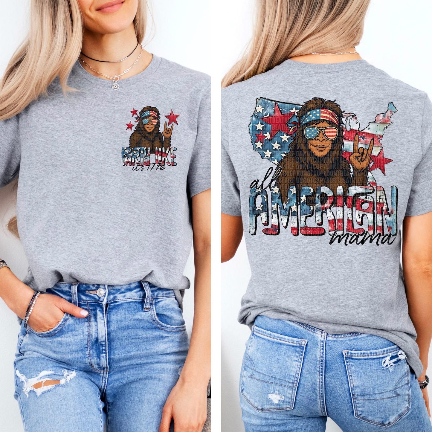 All American Mama pocket/Back - Transfer (SDD)