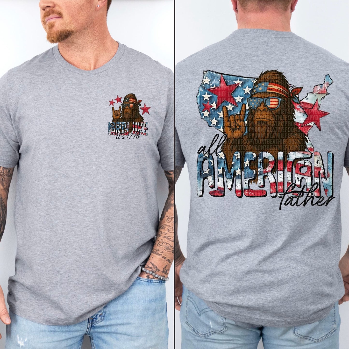 All American Father pocket/Back - Transfer (SDD)