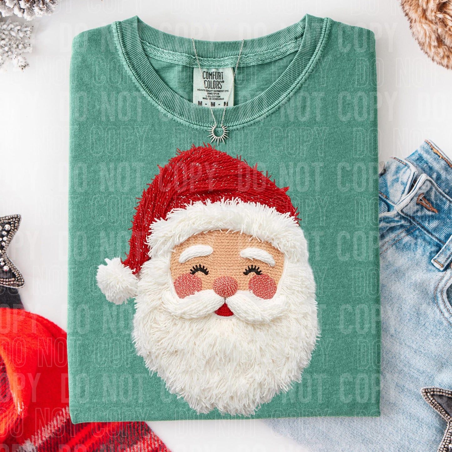 Santa / White With Red Hat - COMPLETED TEE