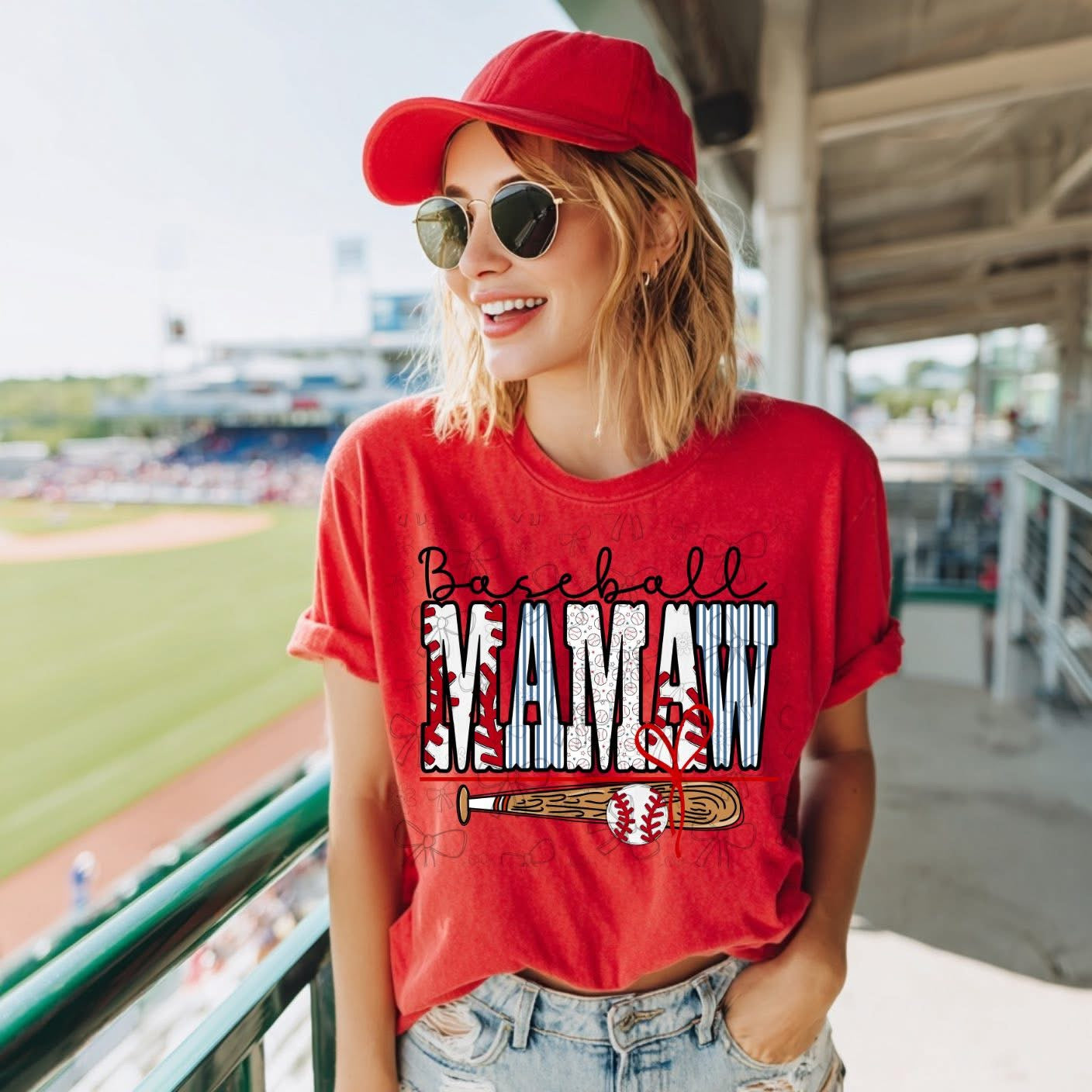Baseball Mamaw - TRANSFER (CC)